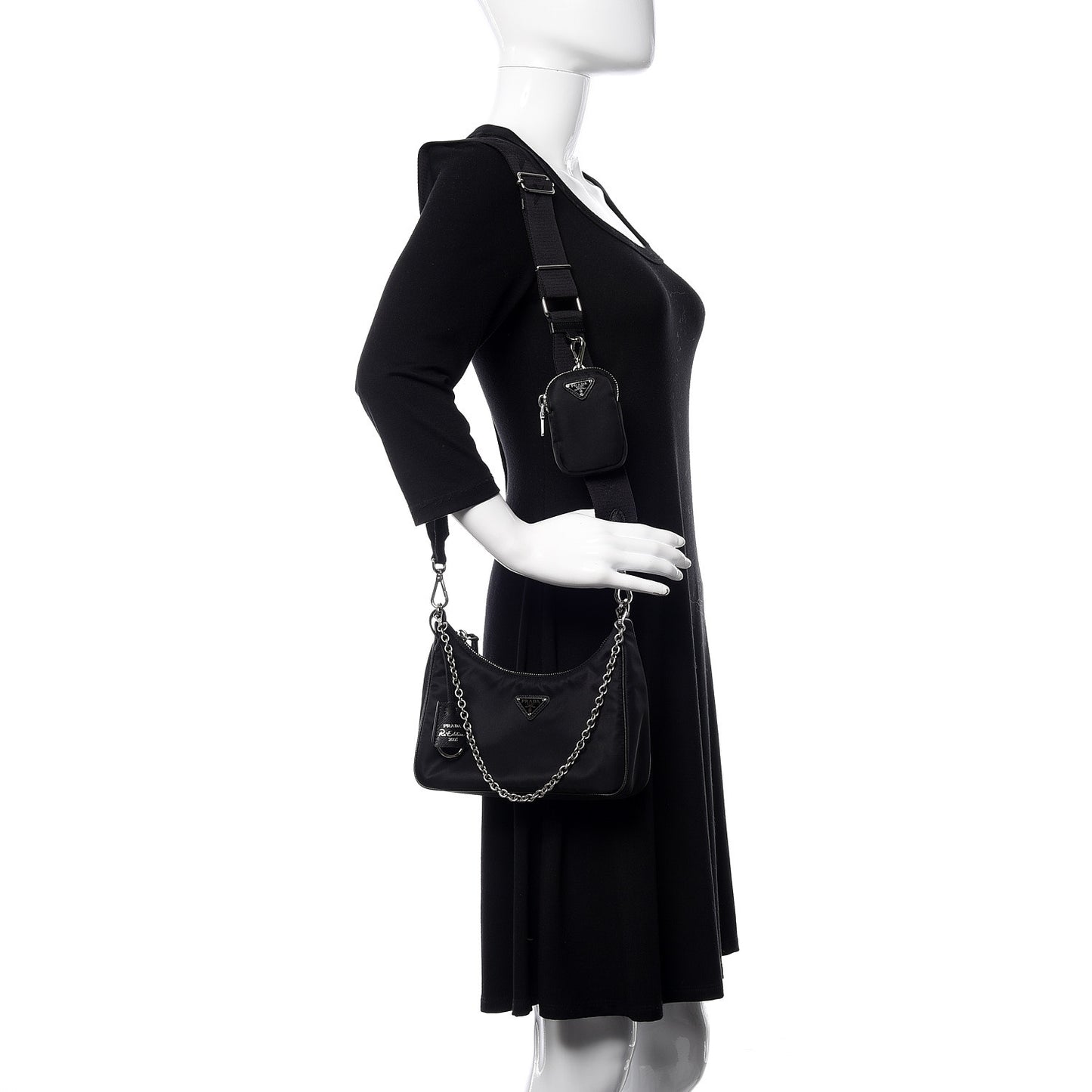 Nylon Re-Edition 2005 Shoulder Bag Black