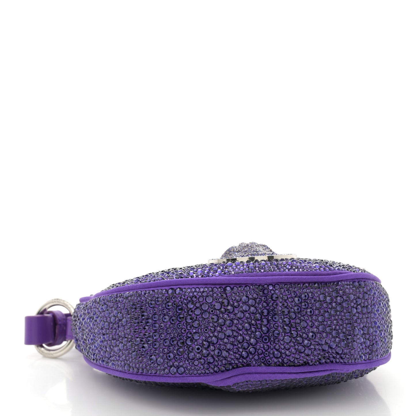 Crystal Repeat Mini Hobo Purple