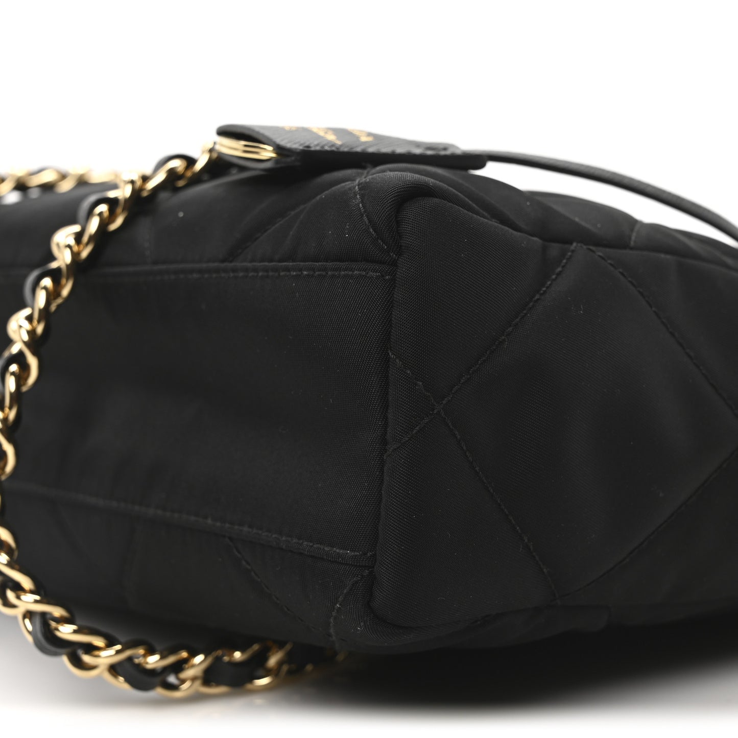Re-Nylon Saffiano Stitched Re-Edition 1995 Shoulder Bag Black