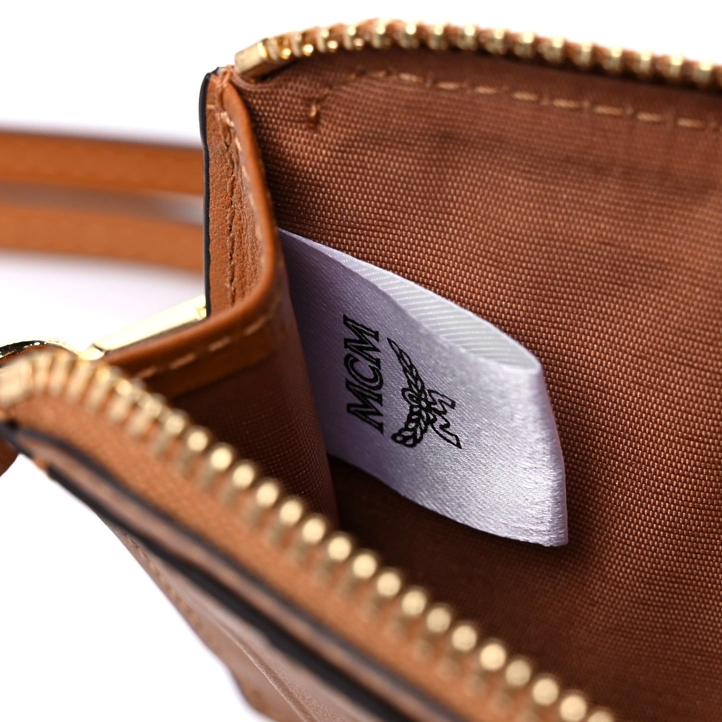 Visetos Lanyard Card Holder Cognac