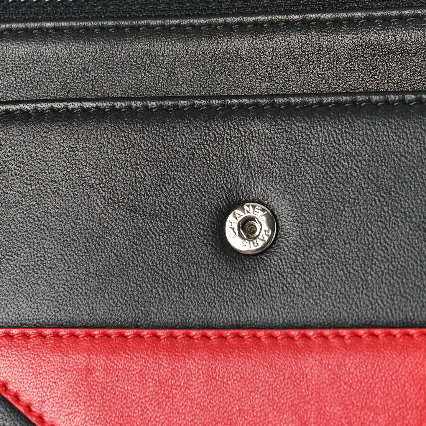 Lambskin Airlines Wallet On Chain WOC Blue Black Red