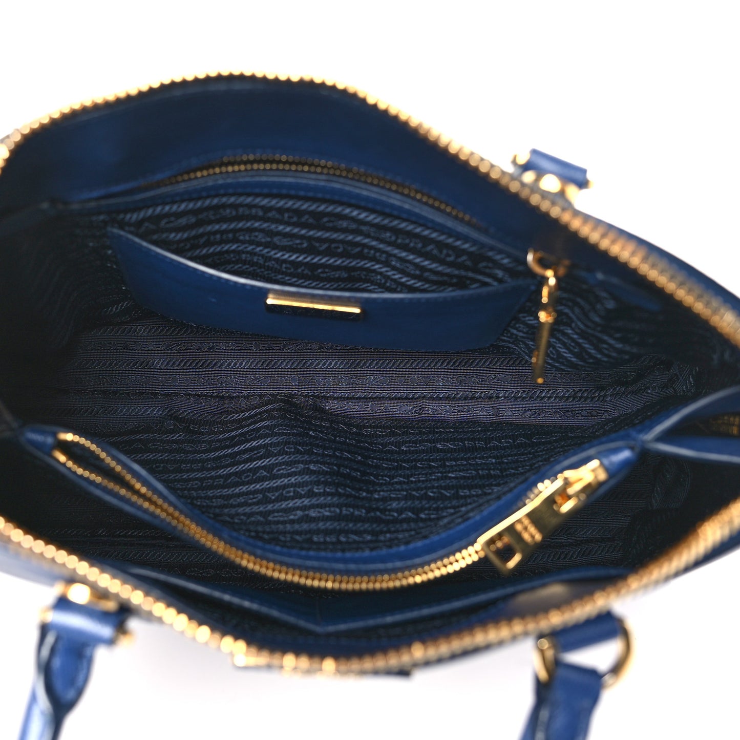 Saffiano Lux Medium Promenade Tote Bluette