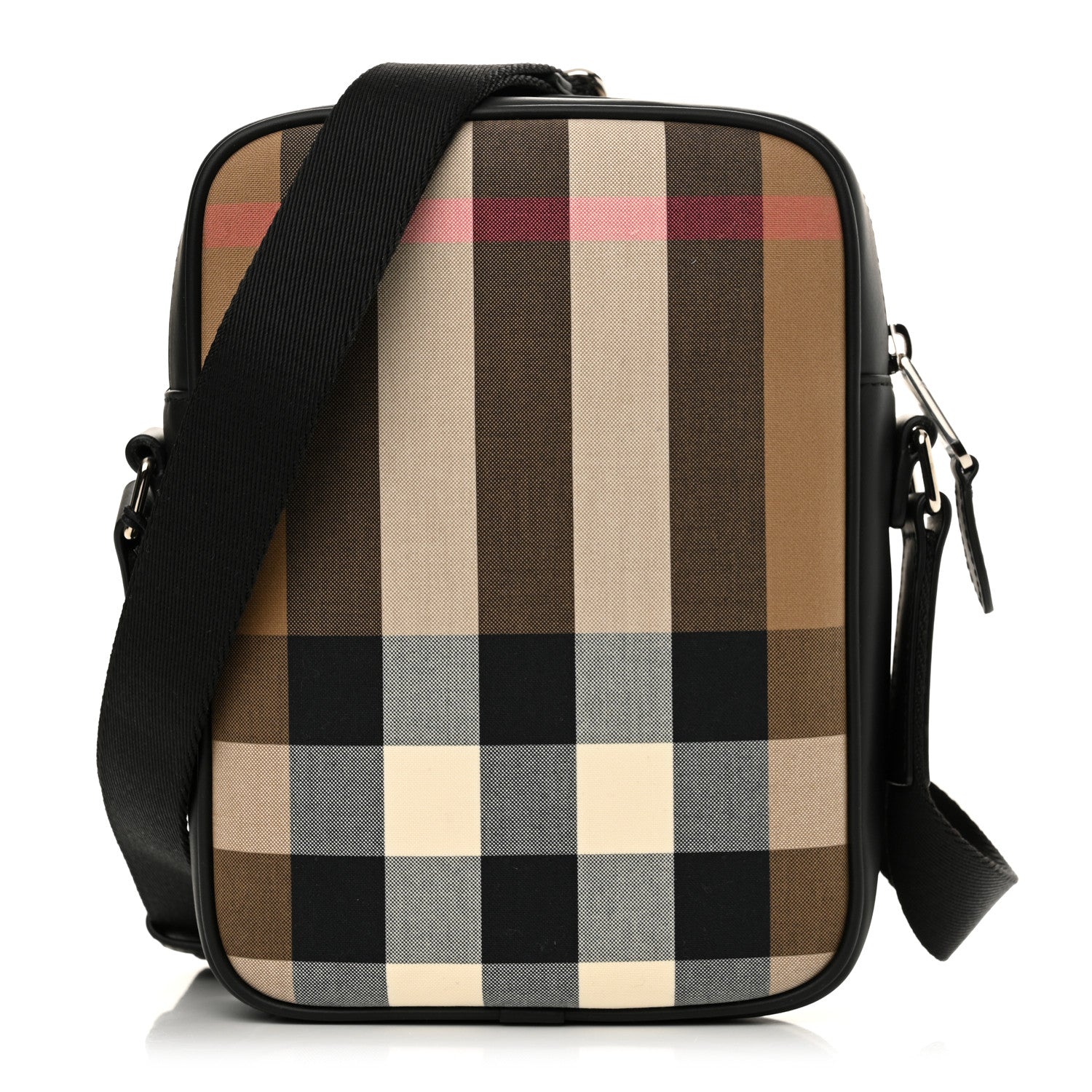 Burberry Canvas Super Exploded Check Vertical Paddy Camera Bag