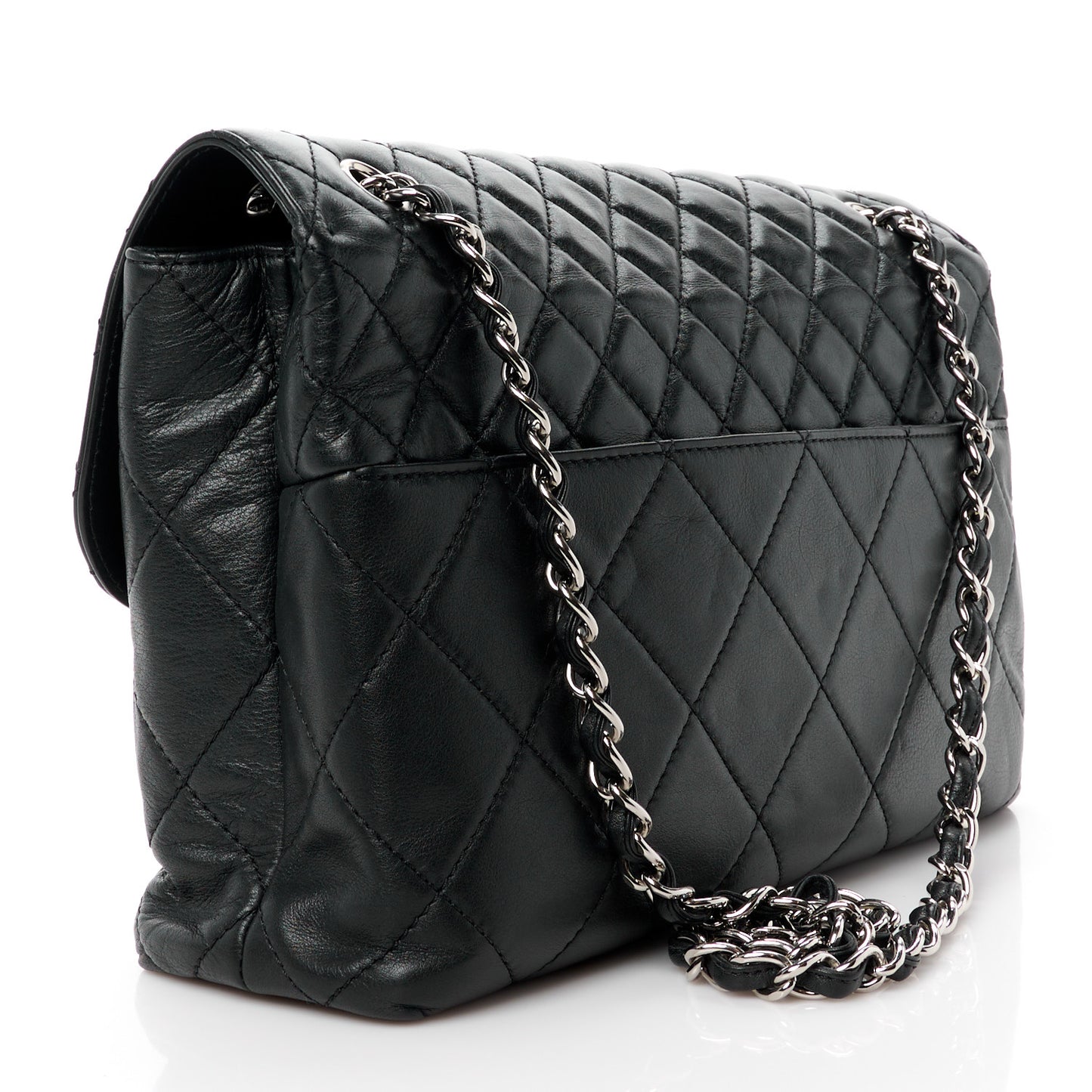 Calfskin Quilted In The Business Flap Bag Black