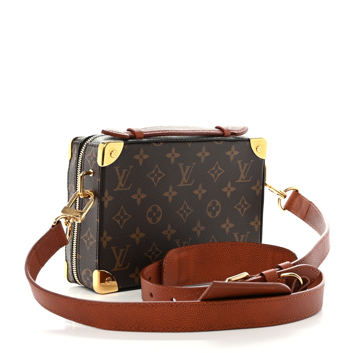 Louis Vuitton X NBA Grained Calfskin Monogram Handle Trunk Brown 3 of 10