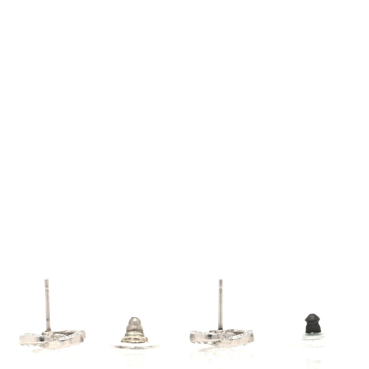 Crystal Timeless CC Earrings Silver