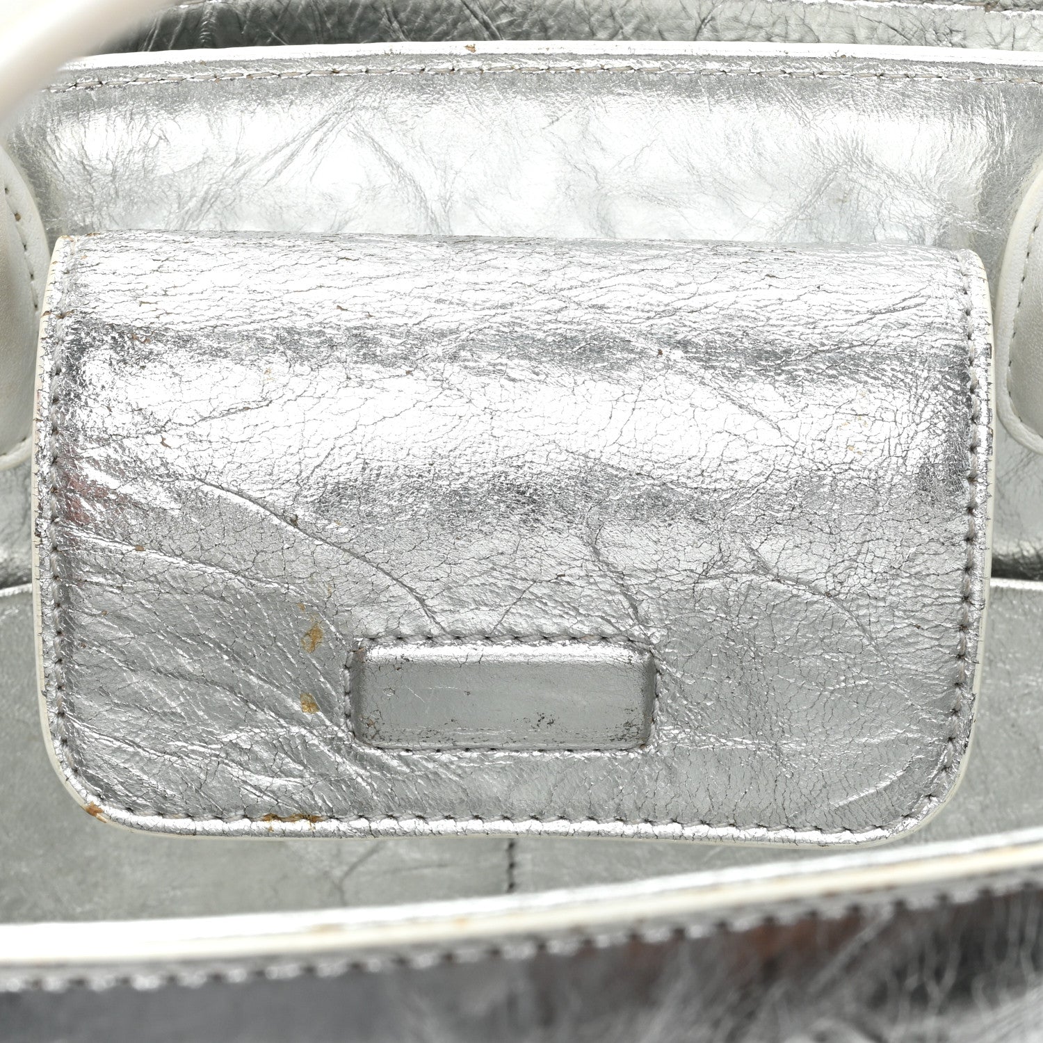 Christian Dior Metallic Calfskin Medium Diorever Flap Silver 10 of 21