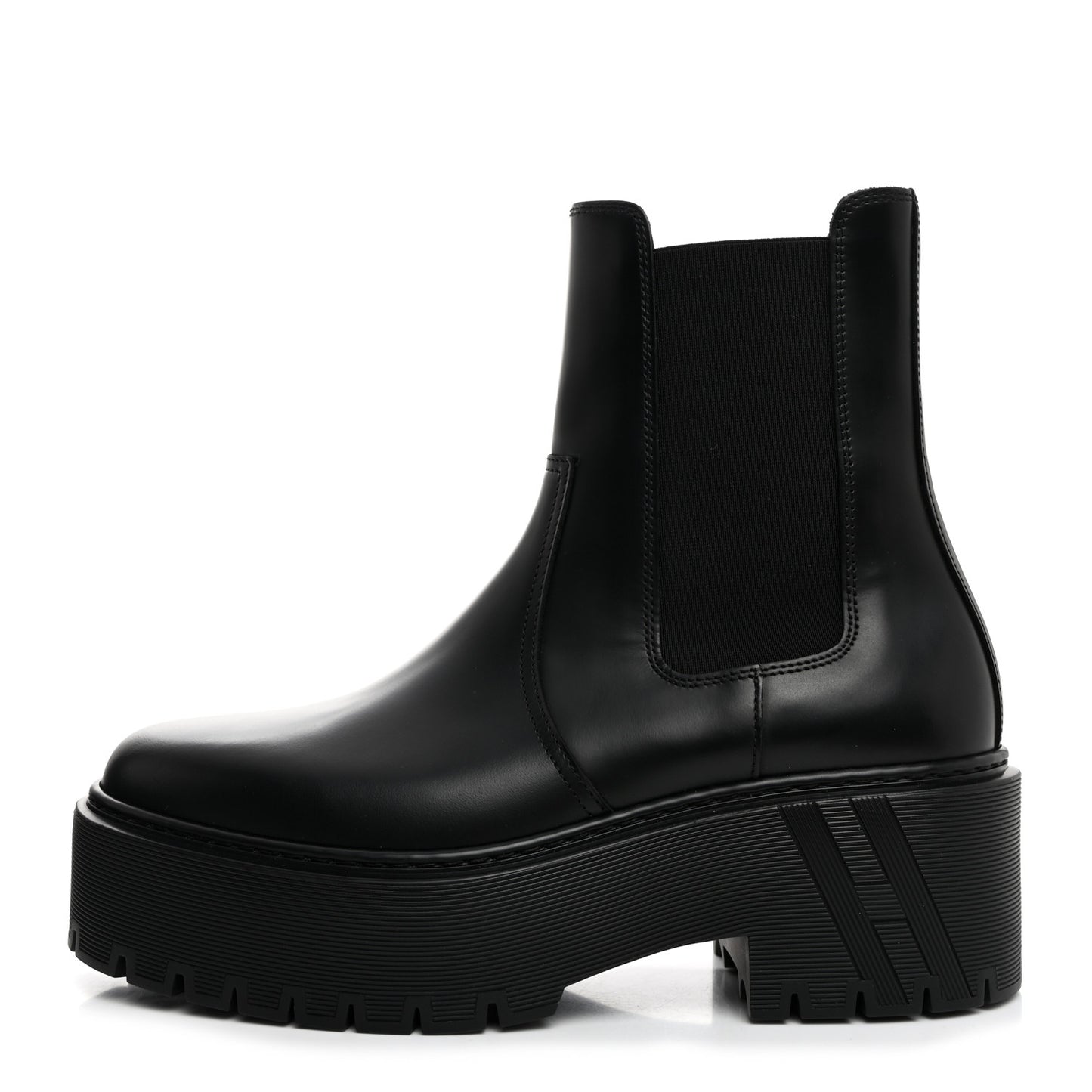 Calfskin Harrow Ankle Boots 37.5 Black