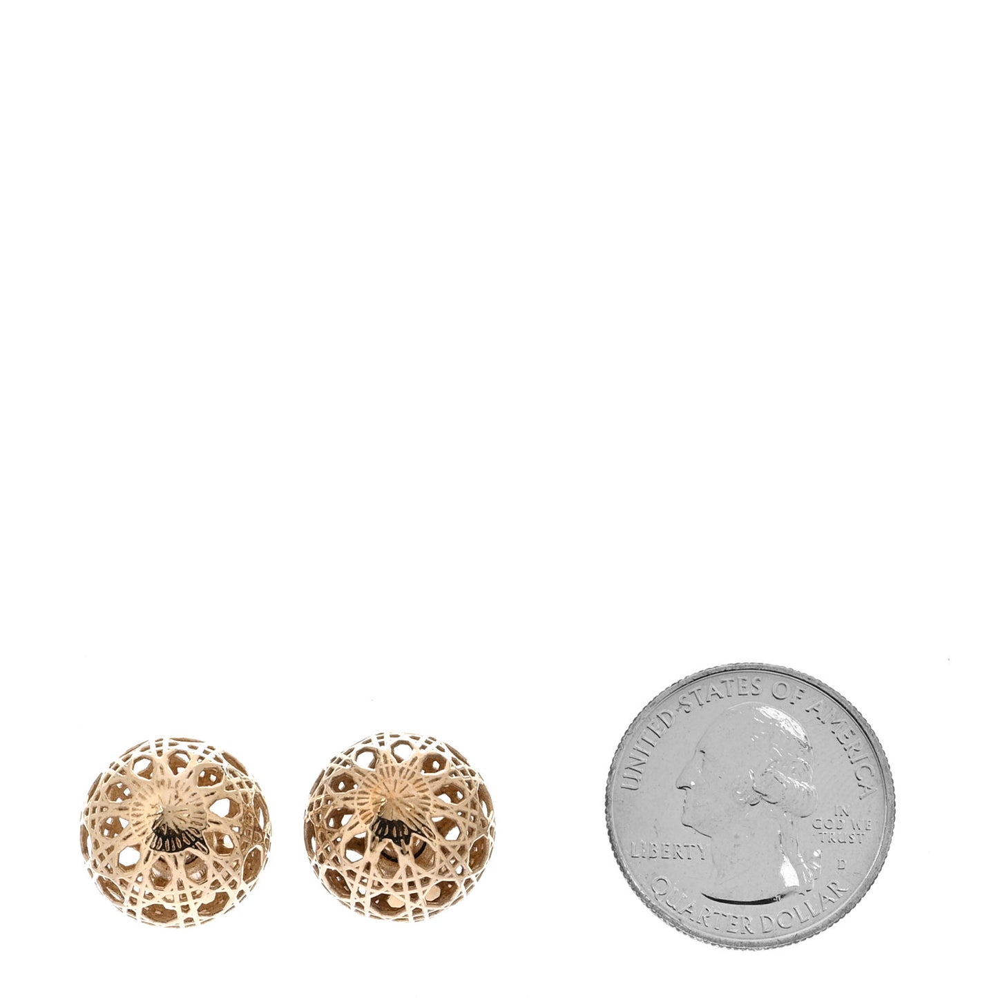 Cannage Mise En Dior Tribal Earrings Gold