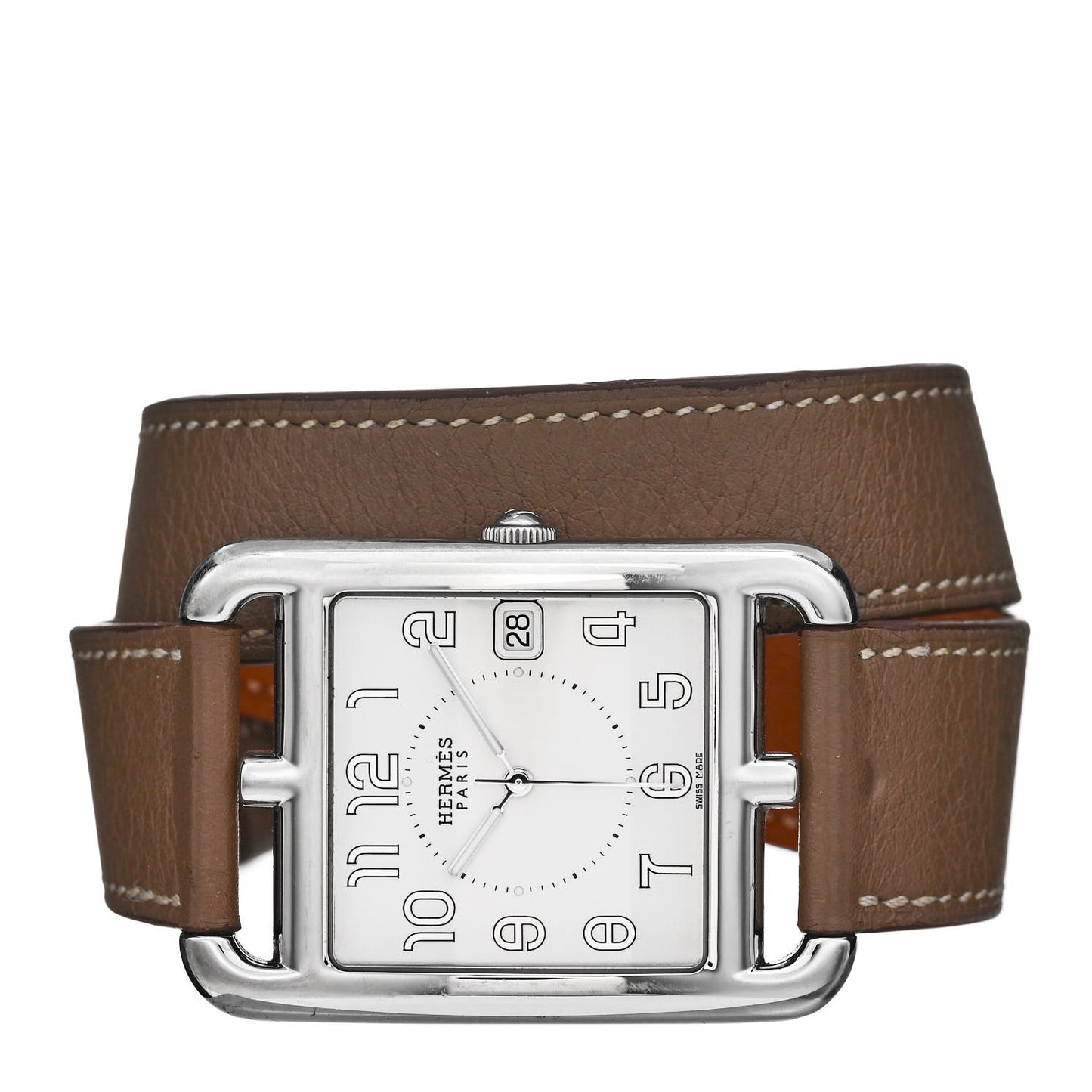 Stainless Steel Swift 33mm Cape Cod Double Tour Quartz Watch Etoupe