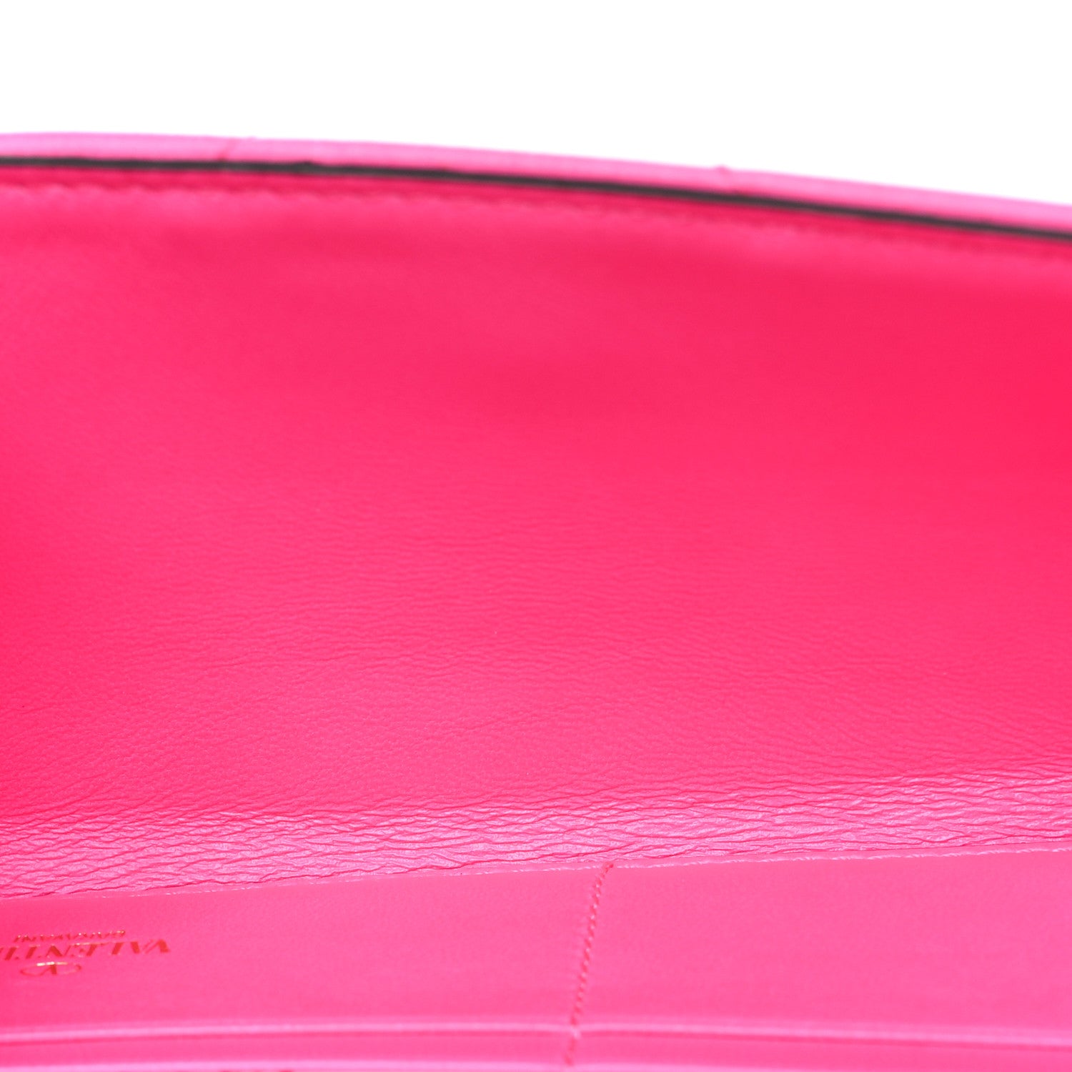 Valentino Garavani Nappa Roman Stud Wallet On Chain Pink PP 5 of 11