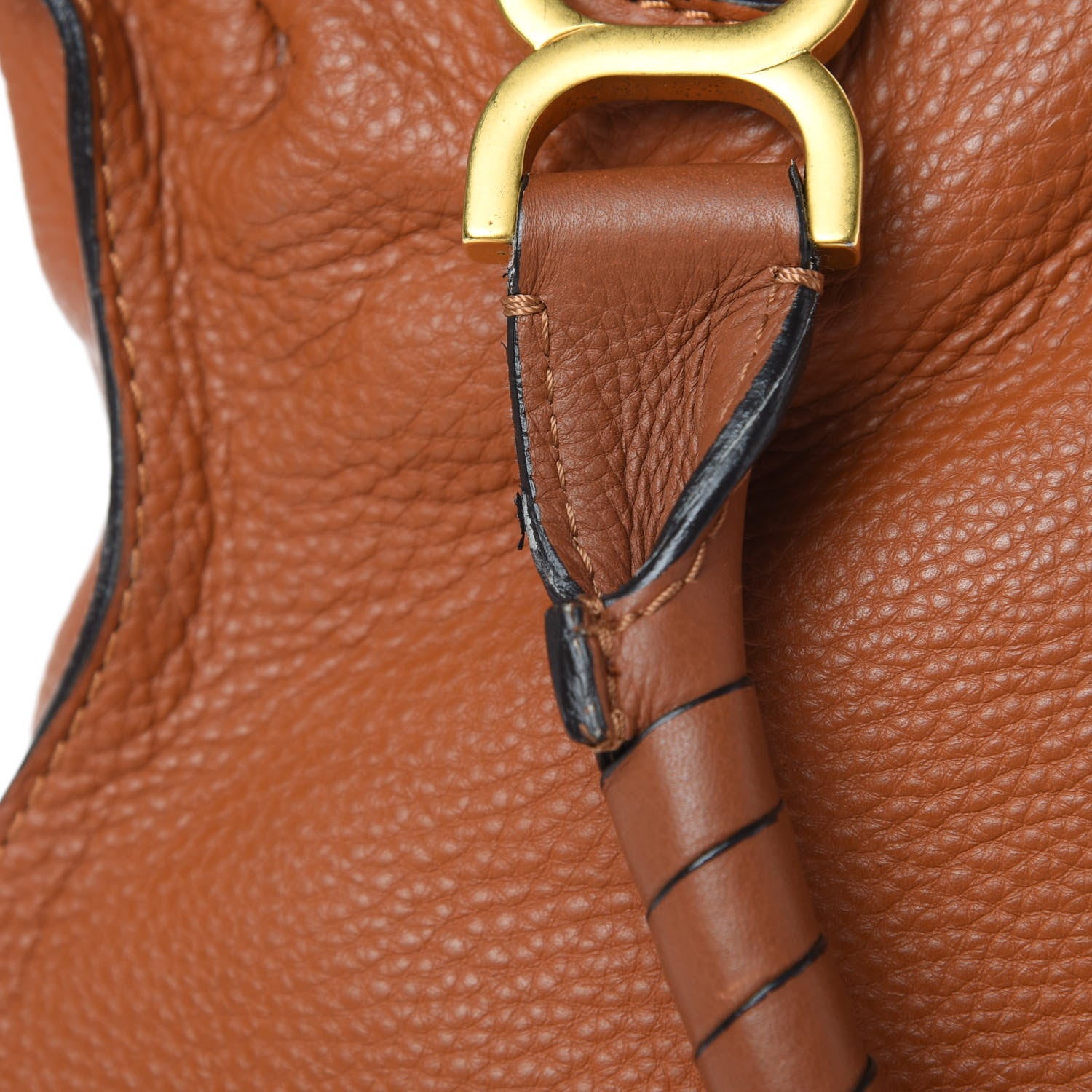 Chloe Calfskin Large Marcie Satchel Tan 16 of 17