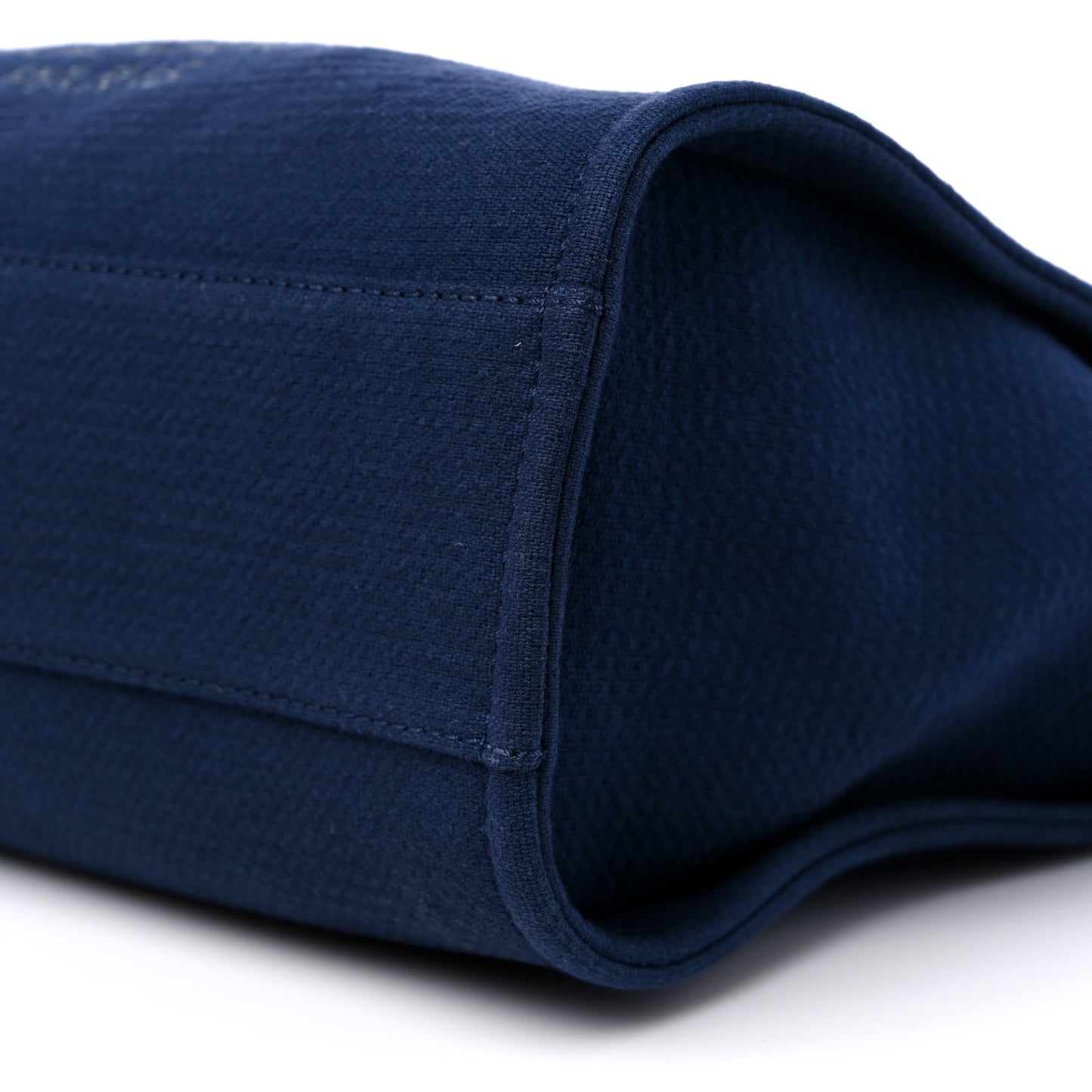 Mixed Fibers Small Deauville Tote Navy Blue