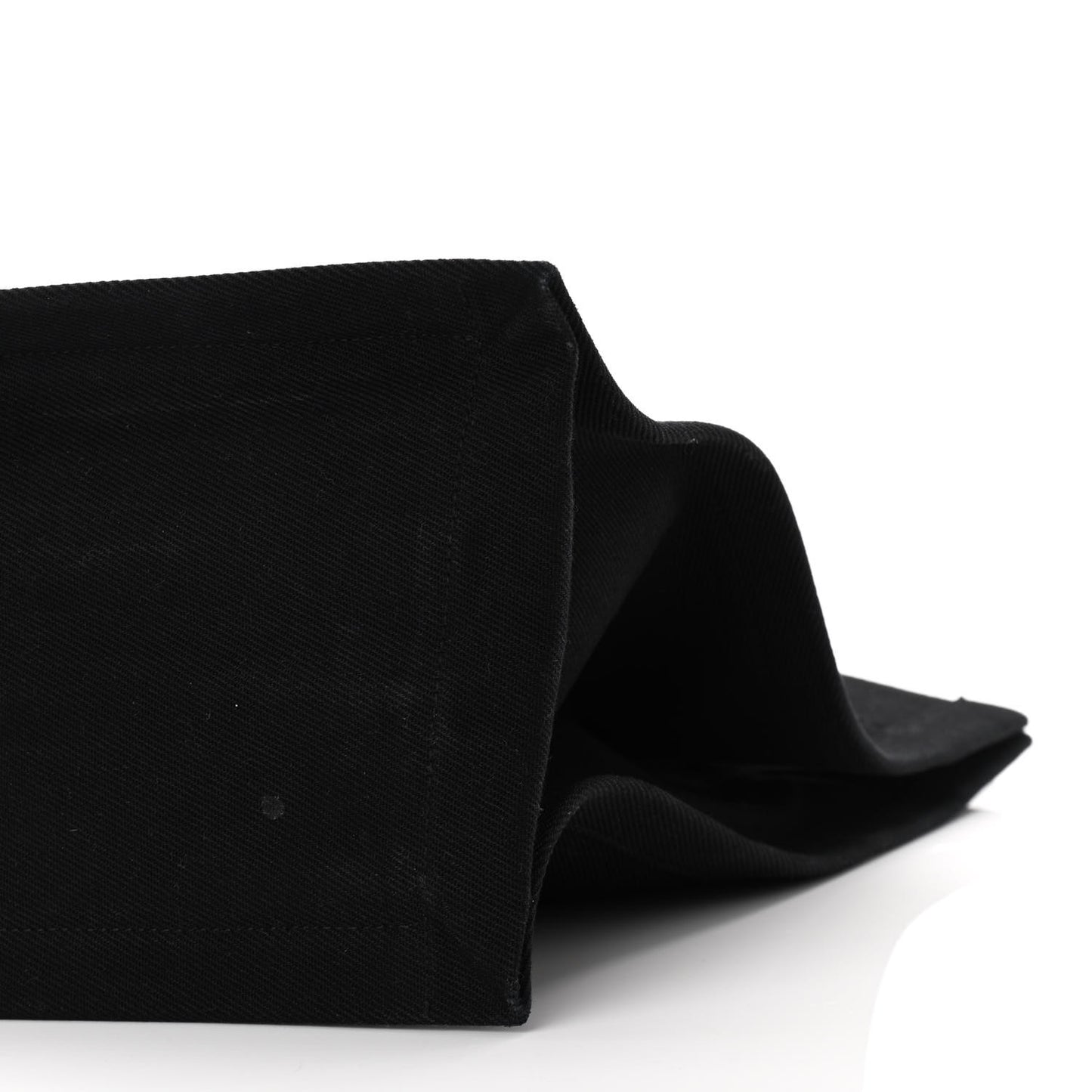 Linen Calfskin Rive Gauche Tote Black