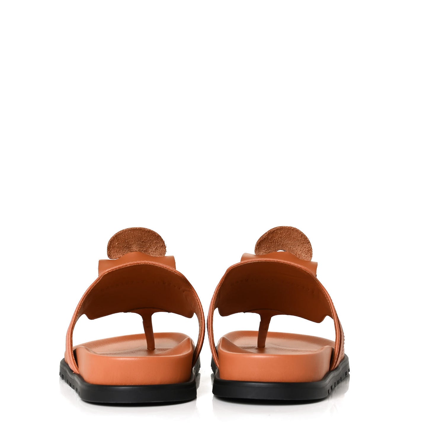Calfskin Womens Empire Sandals 38 Marron Glaise