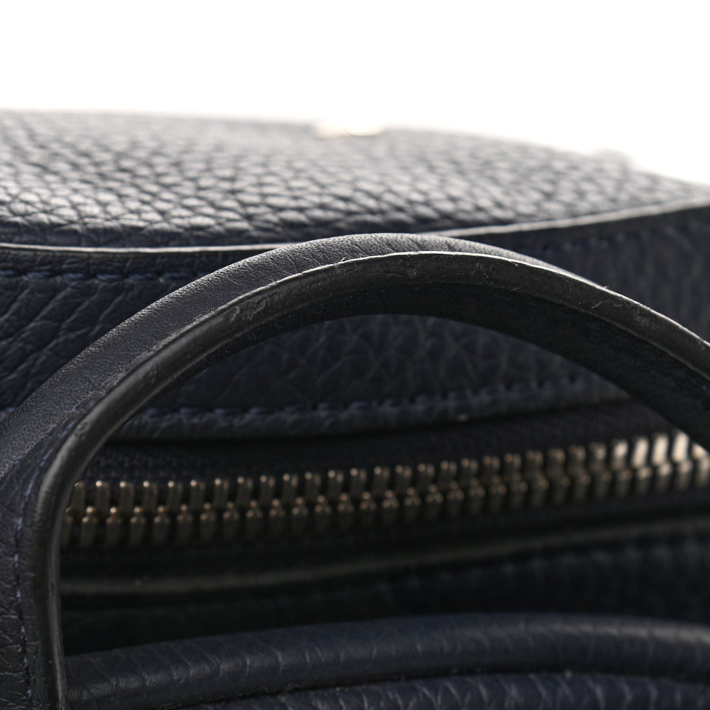 Taurillon Armand Initials Backpack Navy