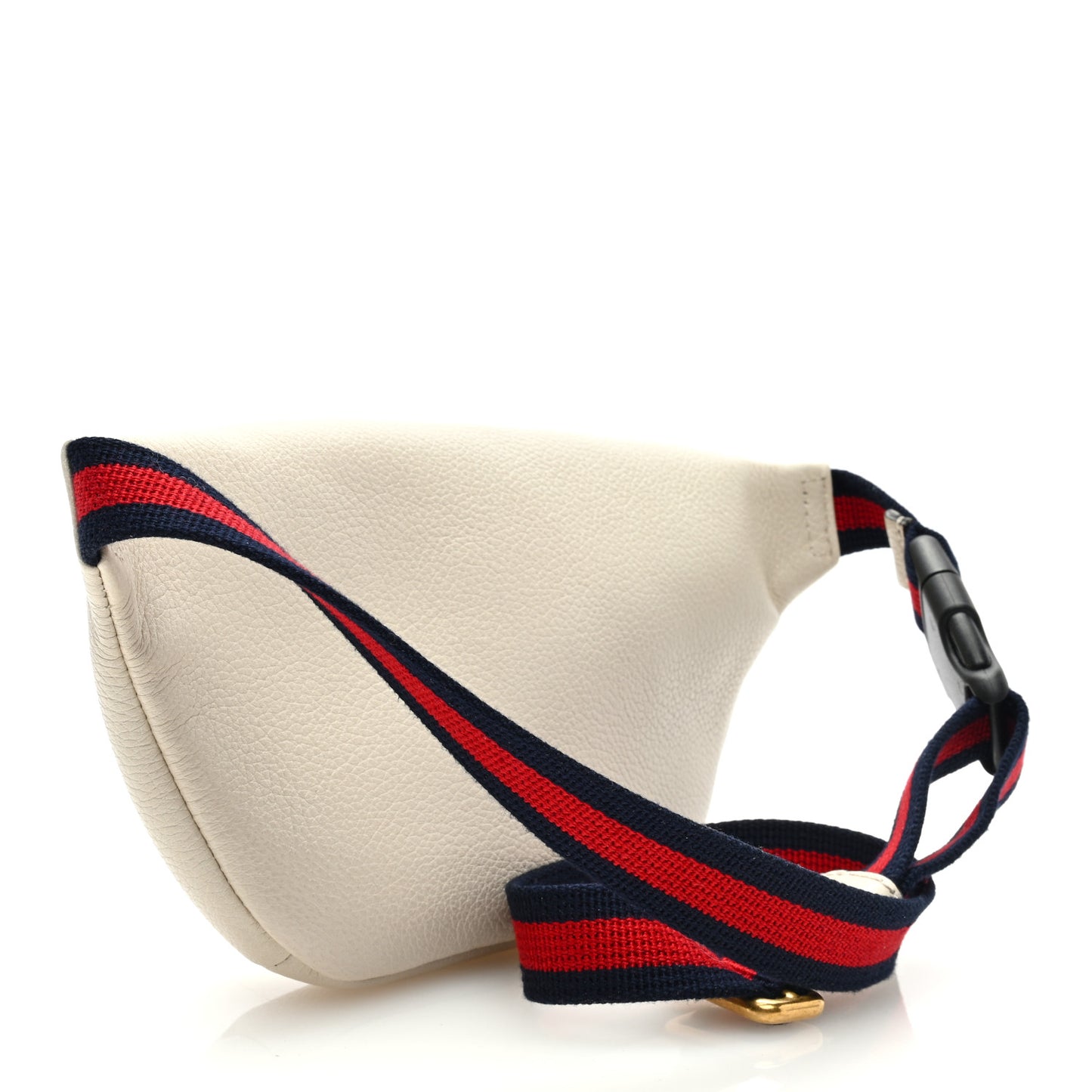 Grained Calfskin Small Logo Belt Bag White