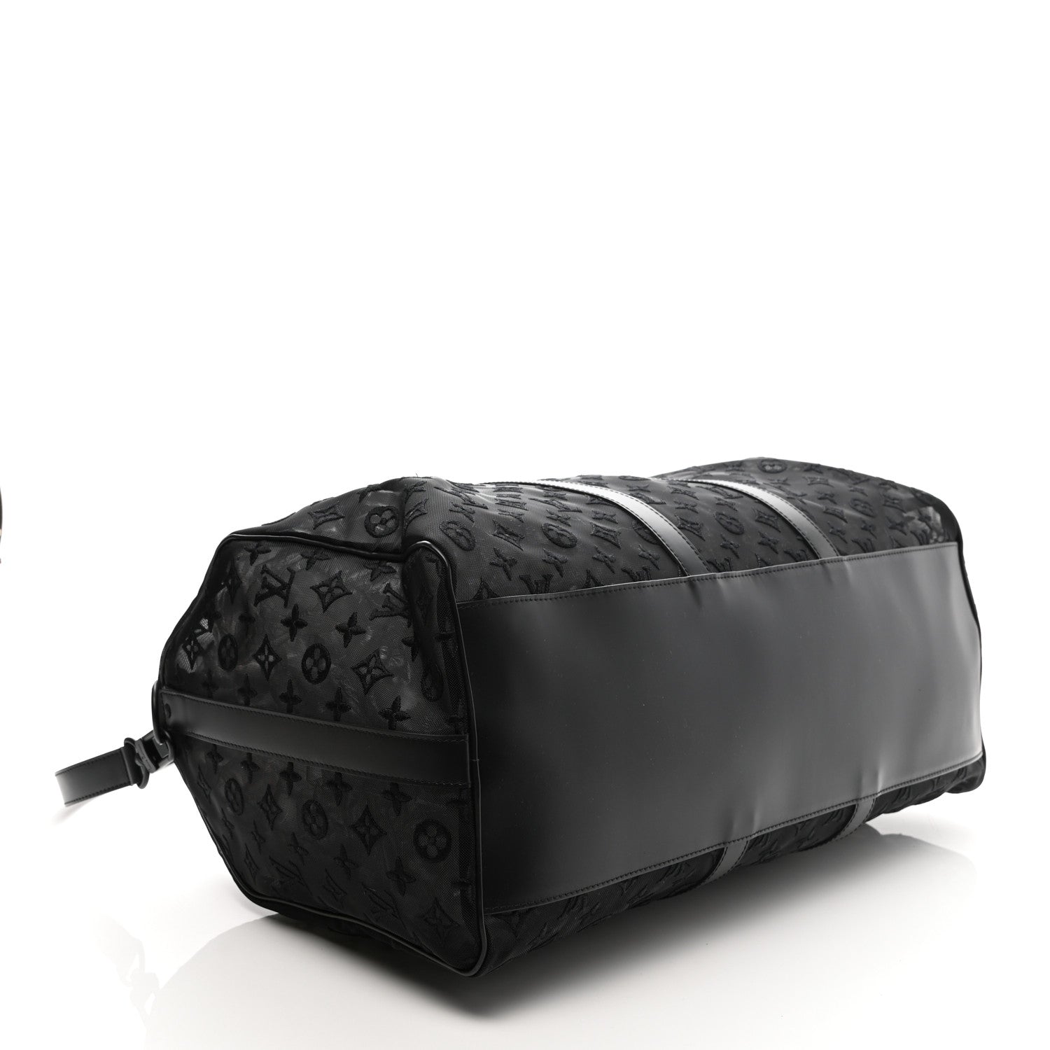 Louis Vuitton Monogram See Through Keepall Bandouliere 50 Black 4 of 14