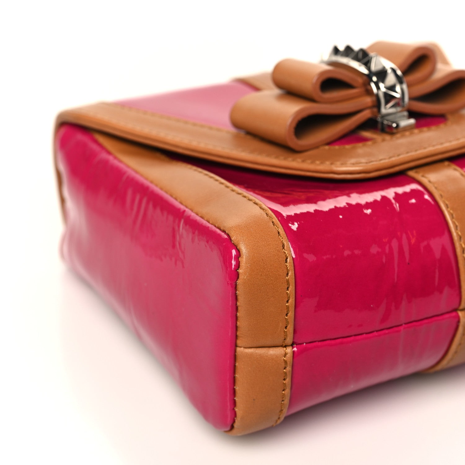 Christian Louboutin Patent Calfskin Sweety Charity Crossbody Bag Pink 7 of 9