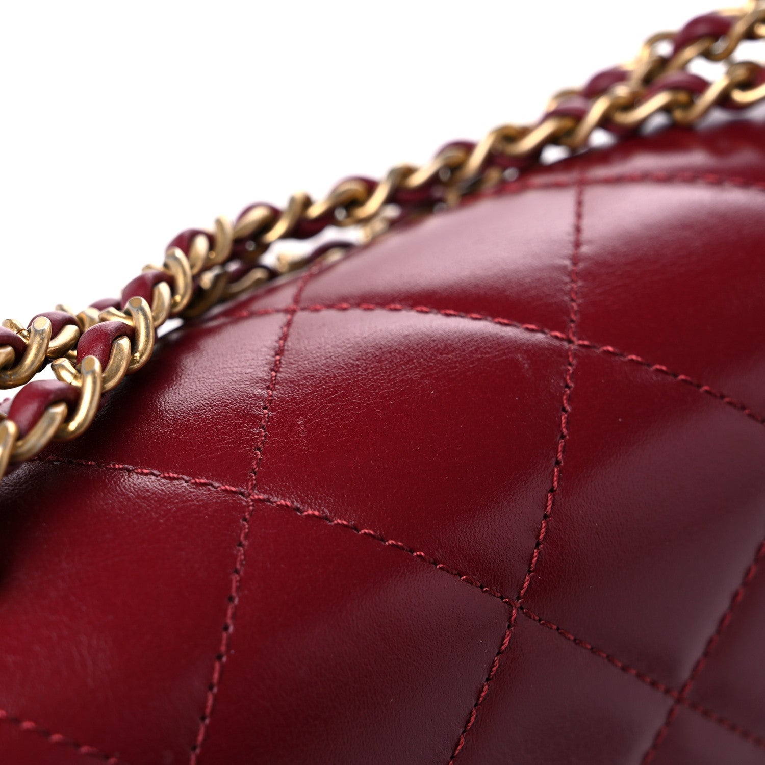 Chanel Calfskin Quilted Mini Perfect Fit Flap Burgundy 10 of 11