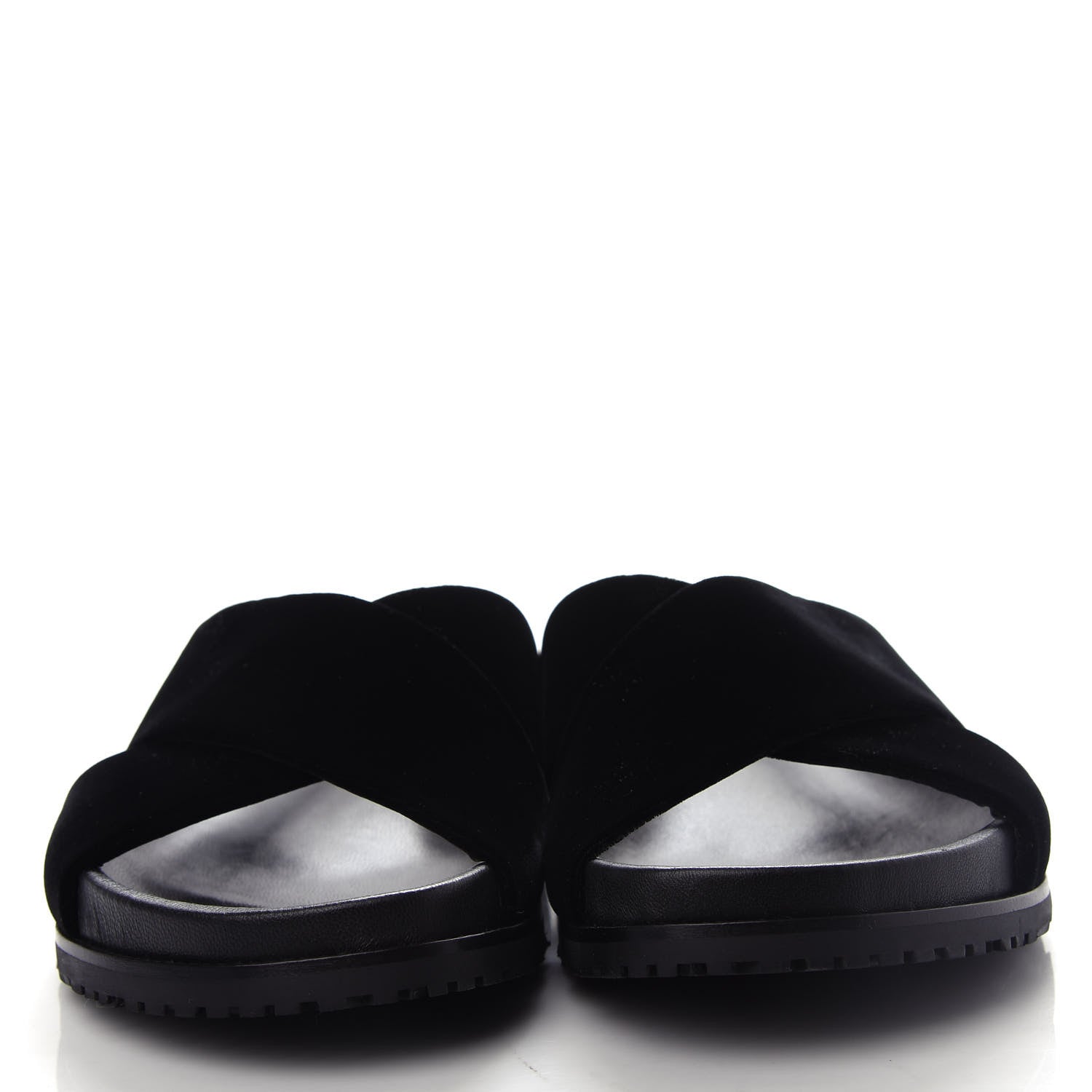 Saint Laurent Velluto Master Jimmy Joan Cross Slides 39.5 Black 5 of 10