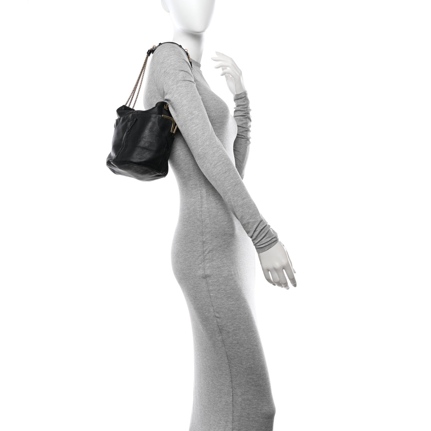 Chloe Lambskin Milton Hobo Black 2 of 11