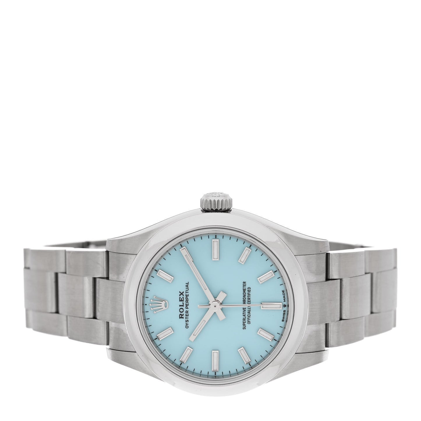 Stainless Steel 31mm Oyster Perpetual Watch Turquoise 277200