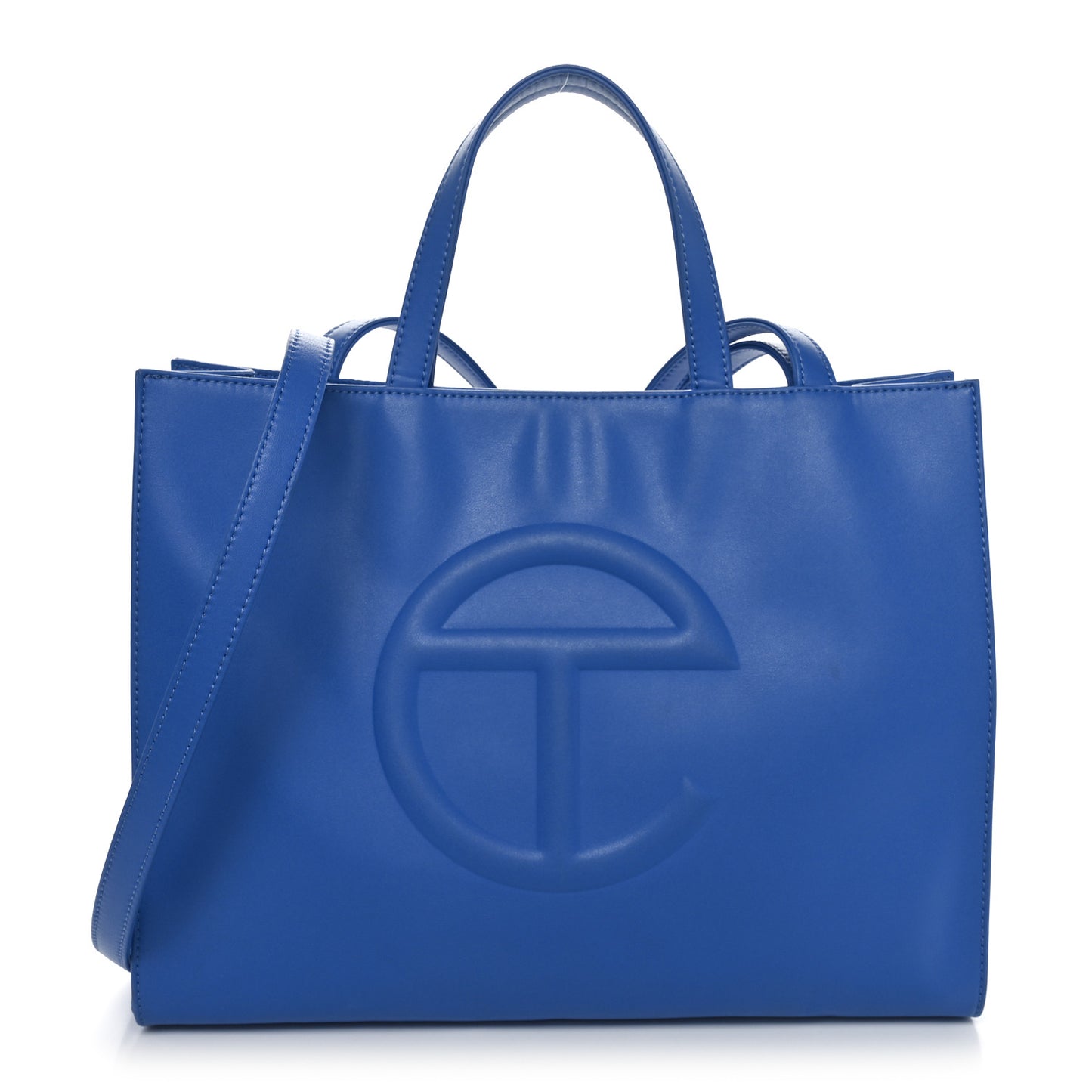 Vegan Leather Medium Shopping Bag Painters Tape