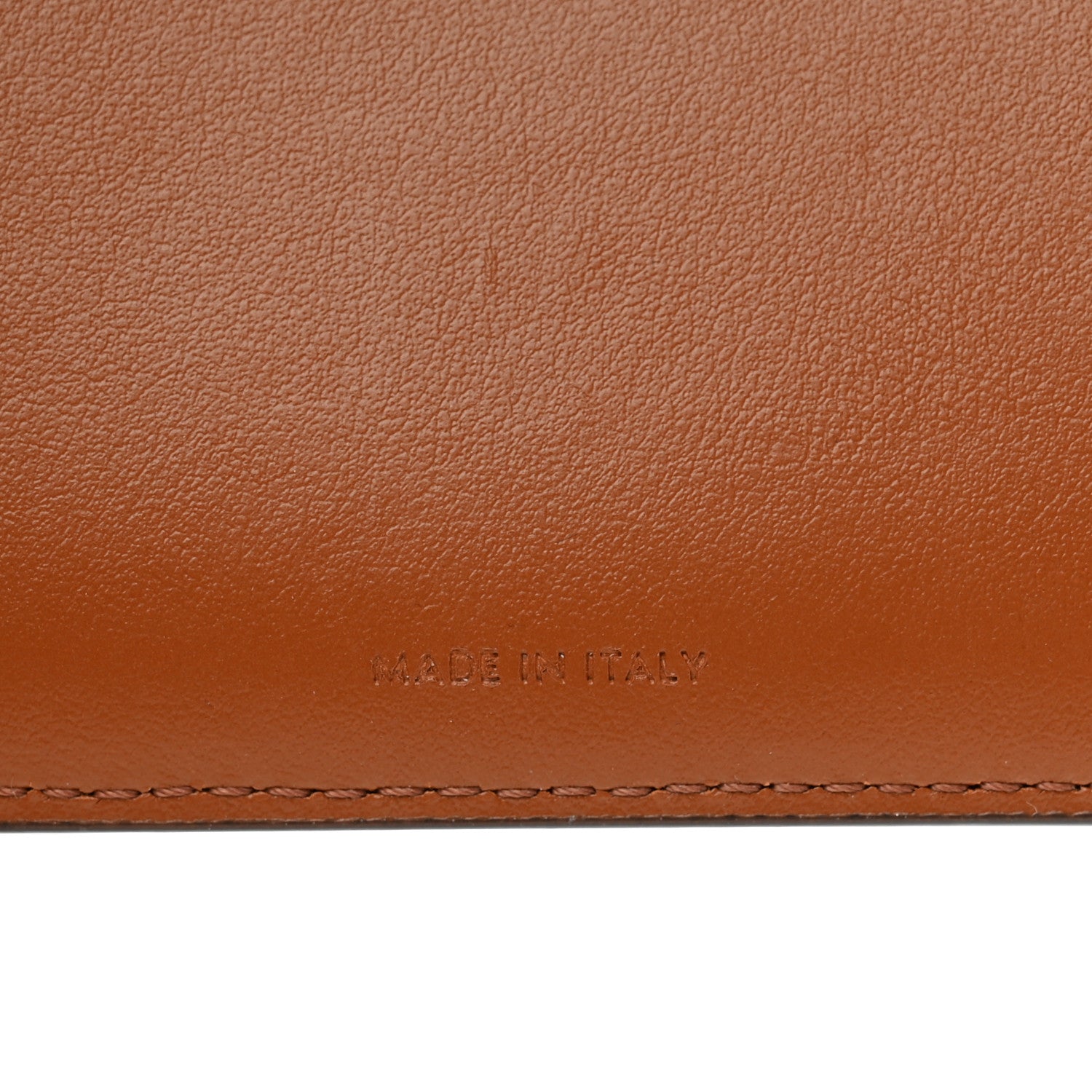 Celine Canvas Triomphe Medium Strap Wallet Tan 6 of 7