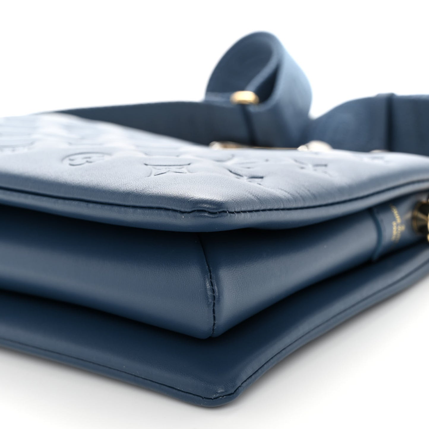 Lambskin Embossed Monogram Coussin PM Storm
