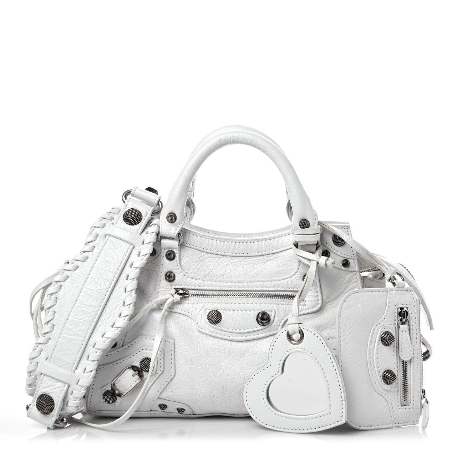 Agneau Arena Neo Cagole Handbag XS Optic White