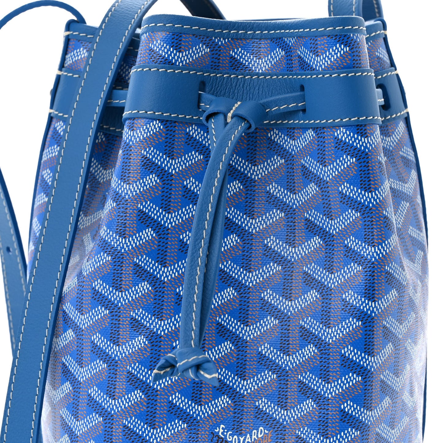 Goyardine Petit Flot Bucket Bag PM Sky Morning