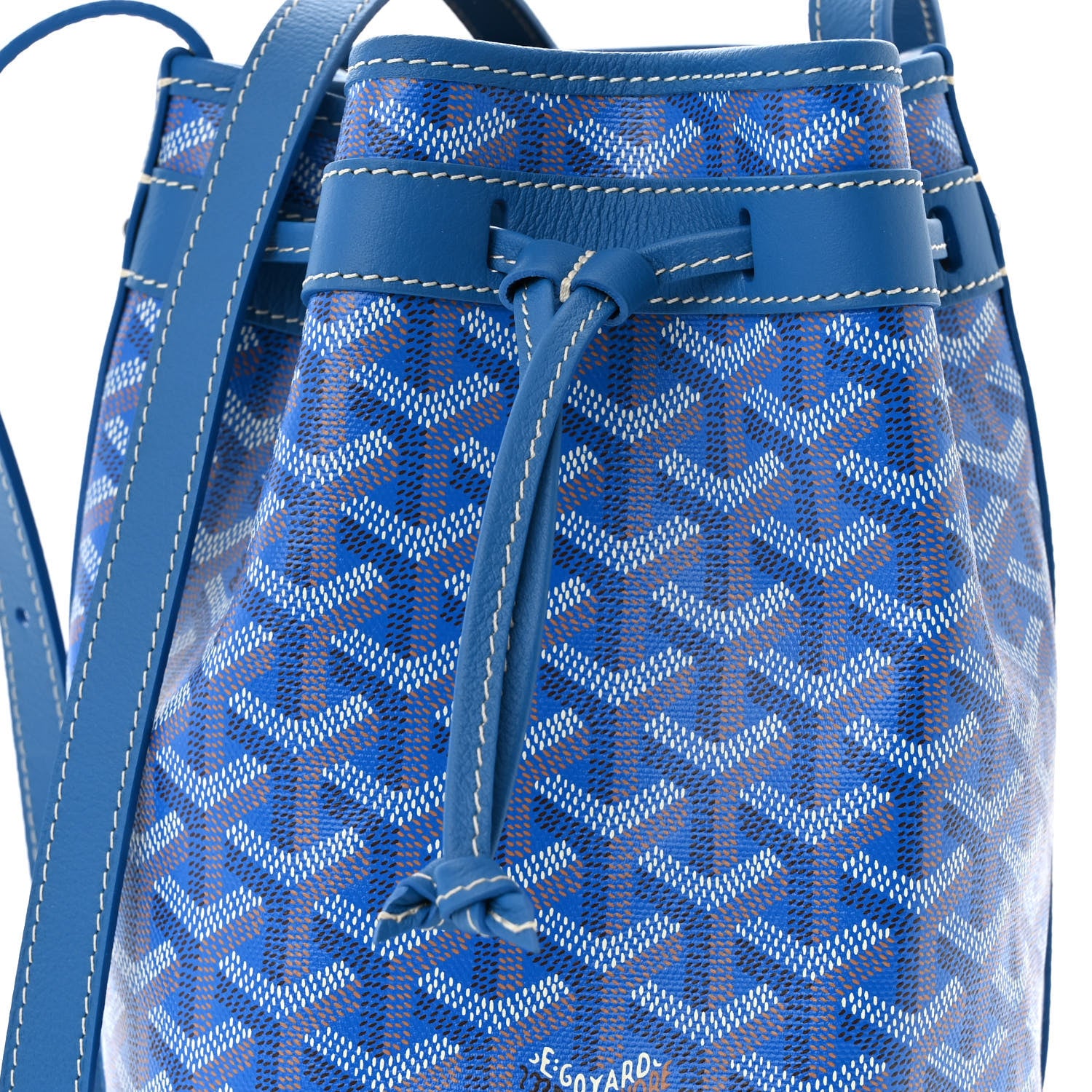 Goyard Goyardine Petit Flot Bucket Bag PM Sky Morning 7 of 9