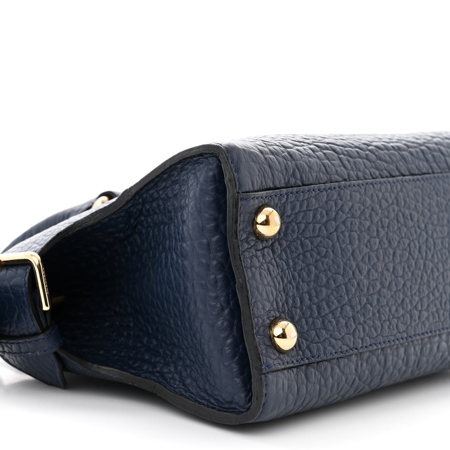 Signature Grain Small Clifton Bag Navy Blue