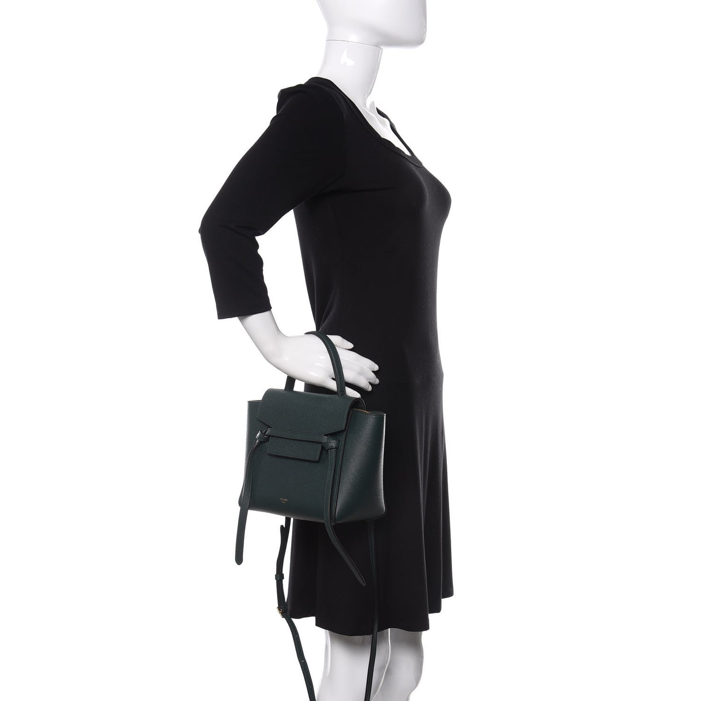 Grained Calfskin Nano Belt Bag Amazone