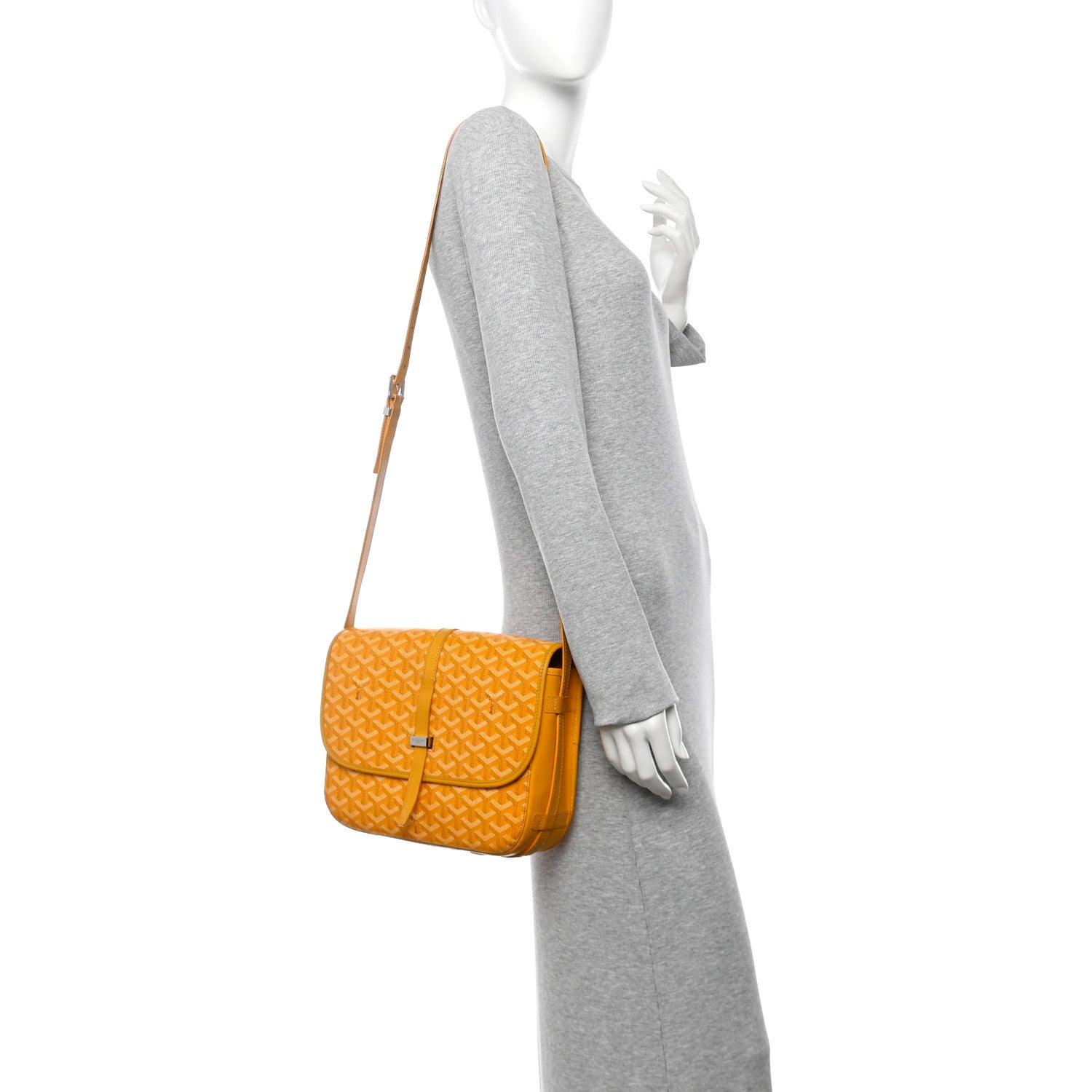 Goyard Goyardine Belvedere II MM Messenger Bag Yellow 2 of 22