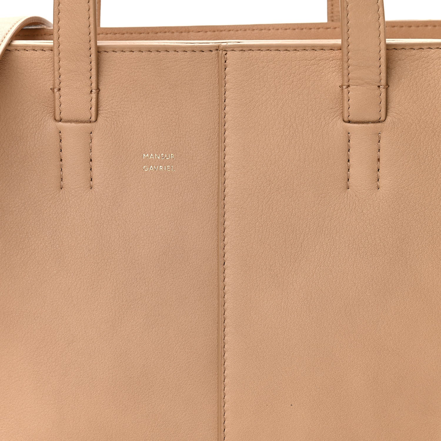 Mansur Gavriel Calfskin Mini Zip Multitude Tote Nocciola 7 of 10