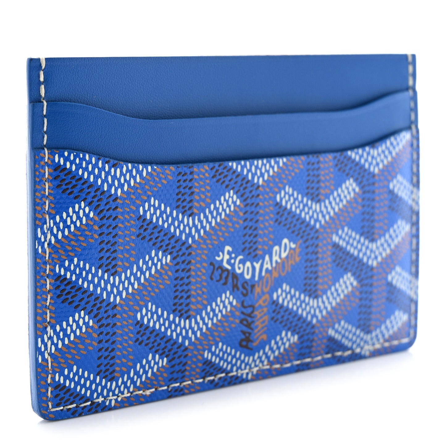 Goyardine Saint Sulpice Card Holder Sky Blue