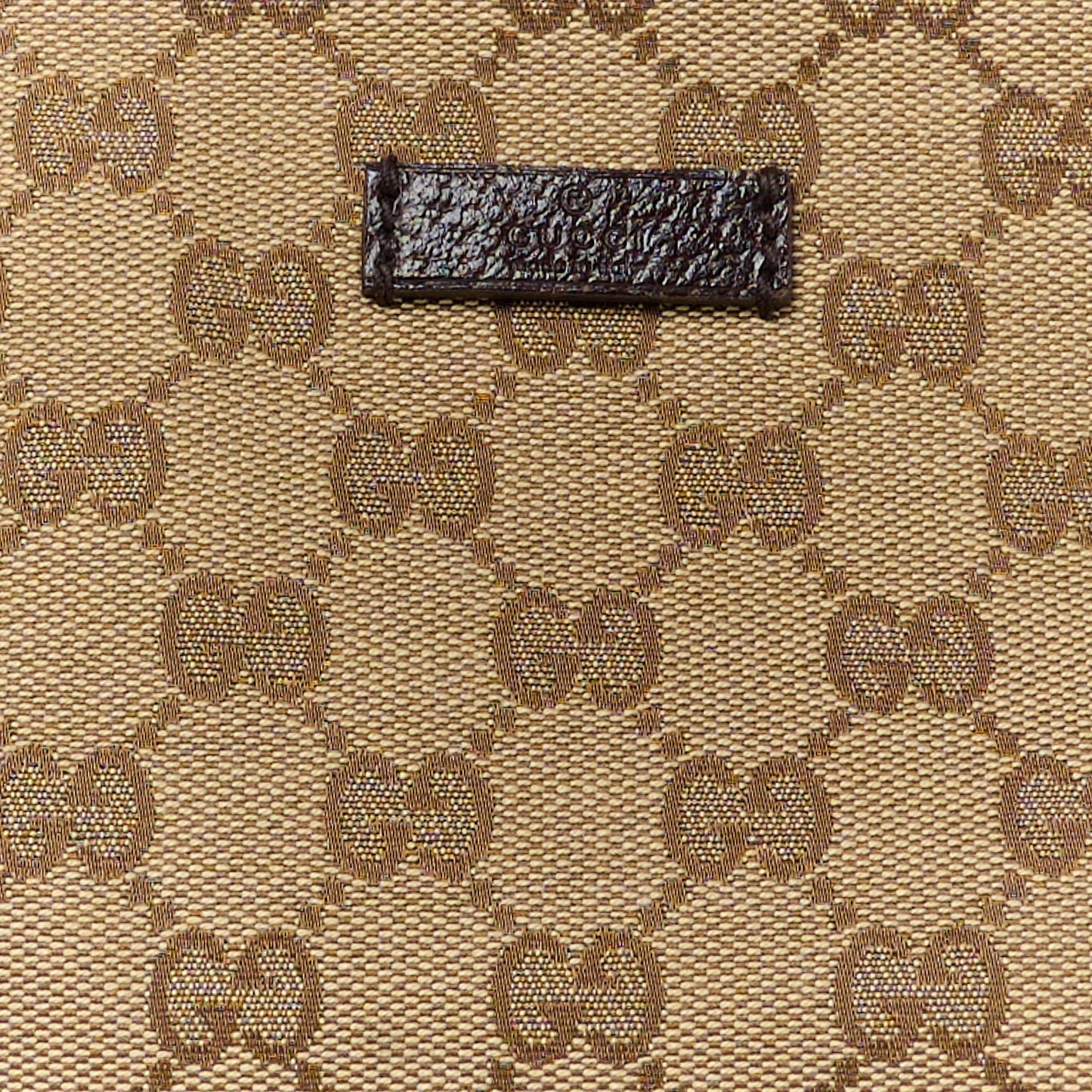 Monogram Web Small Flat Messenger Crossbody Dark Brown