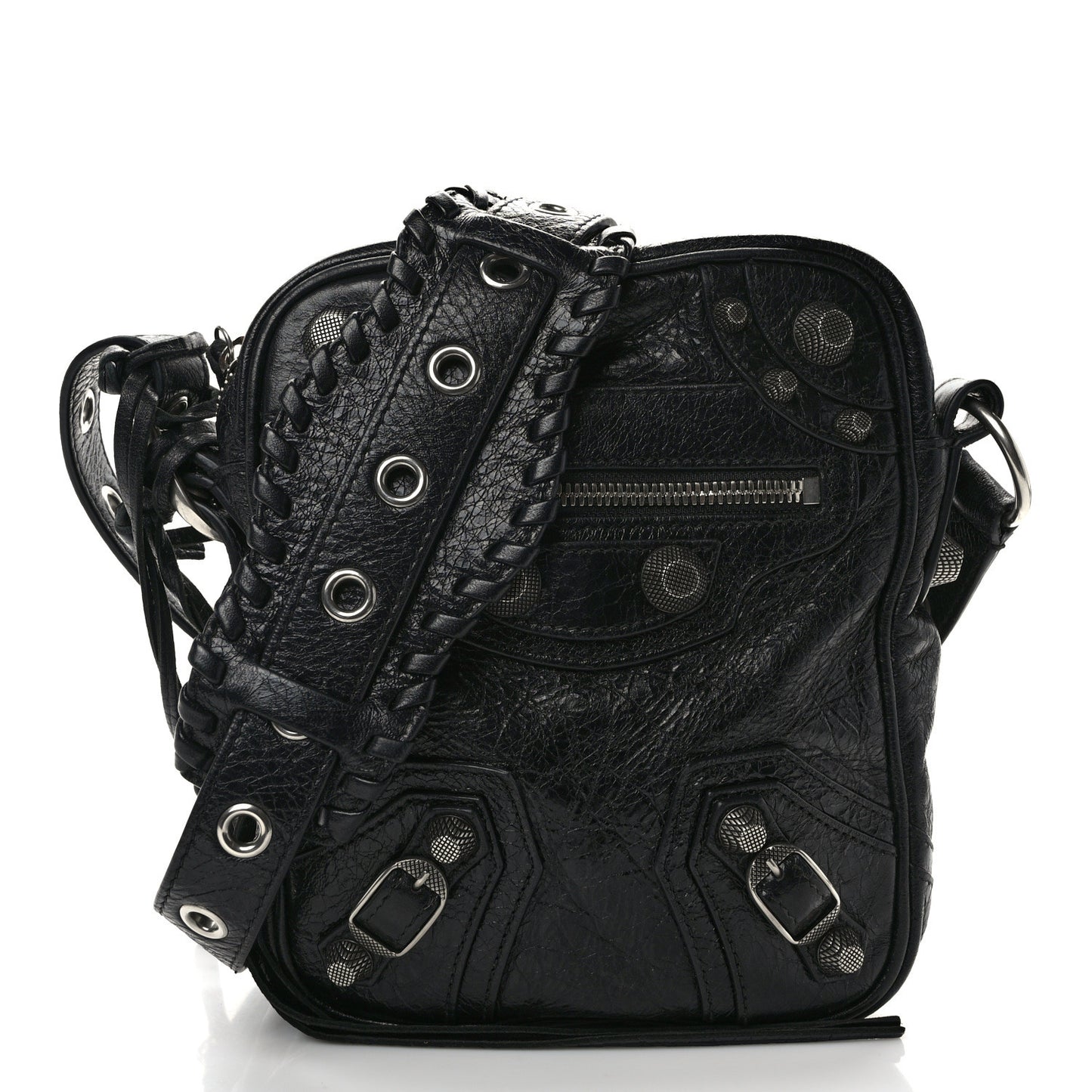 Agneau Arena Le Cagole Crossbody Bag Black