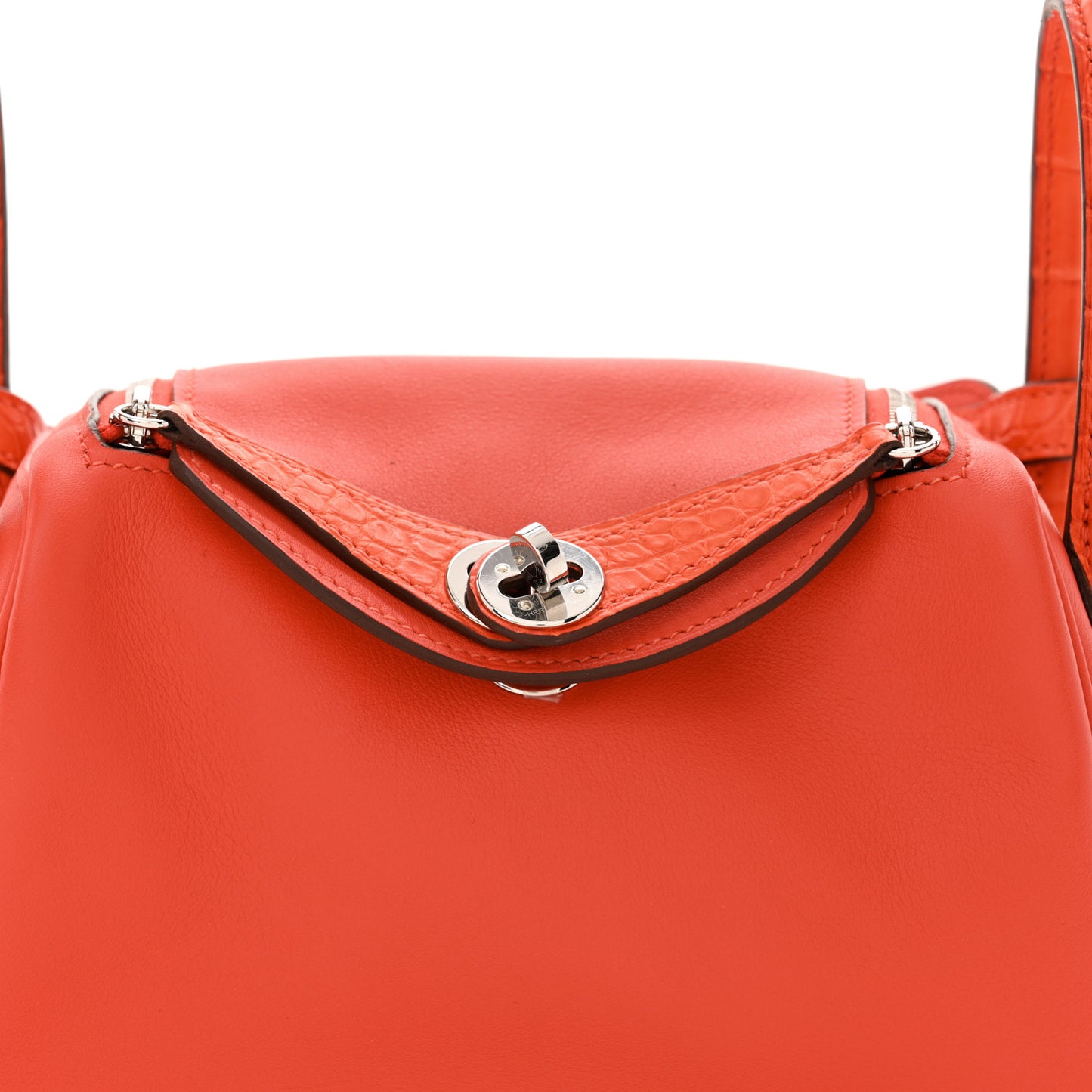 Matte Alligator Swift Verso Mini Touch Lindy 20 Capucine Orange Poppy