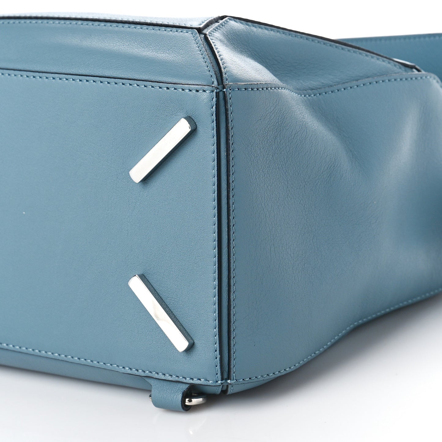 Calfskin Medium Puzzle Bag Stone Blue
