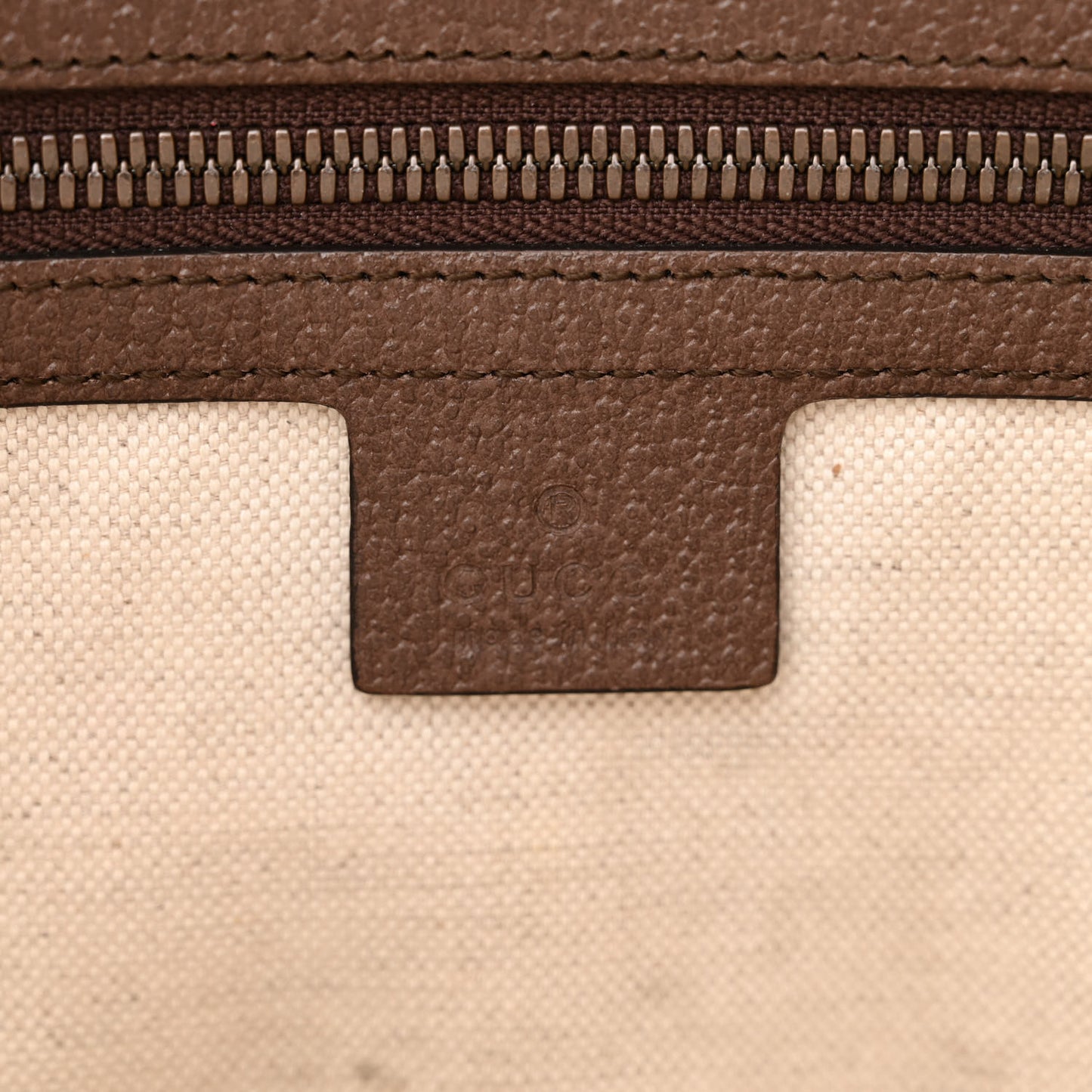 GG Supreme Monogram Web Small Ophidia Half Moon Hobo Brown