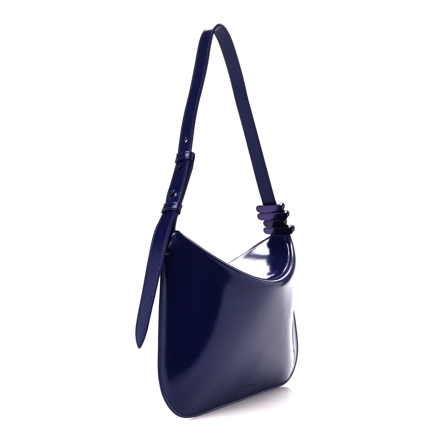 Bottega Veneta Patent Small Metal Loops Shoulder Bag Unicorn 3 of 10