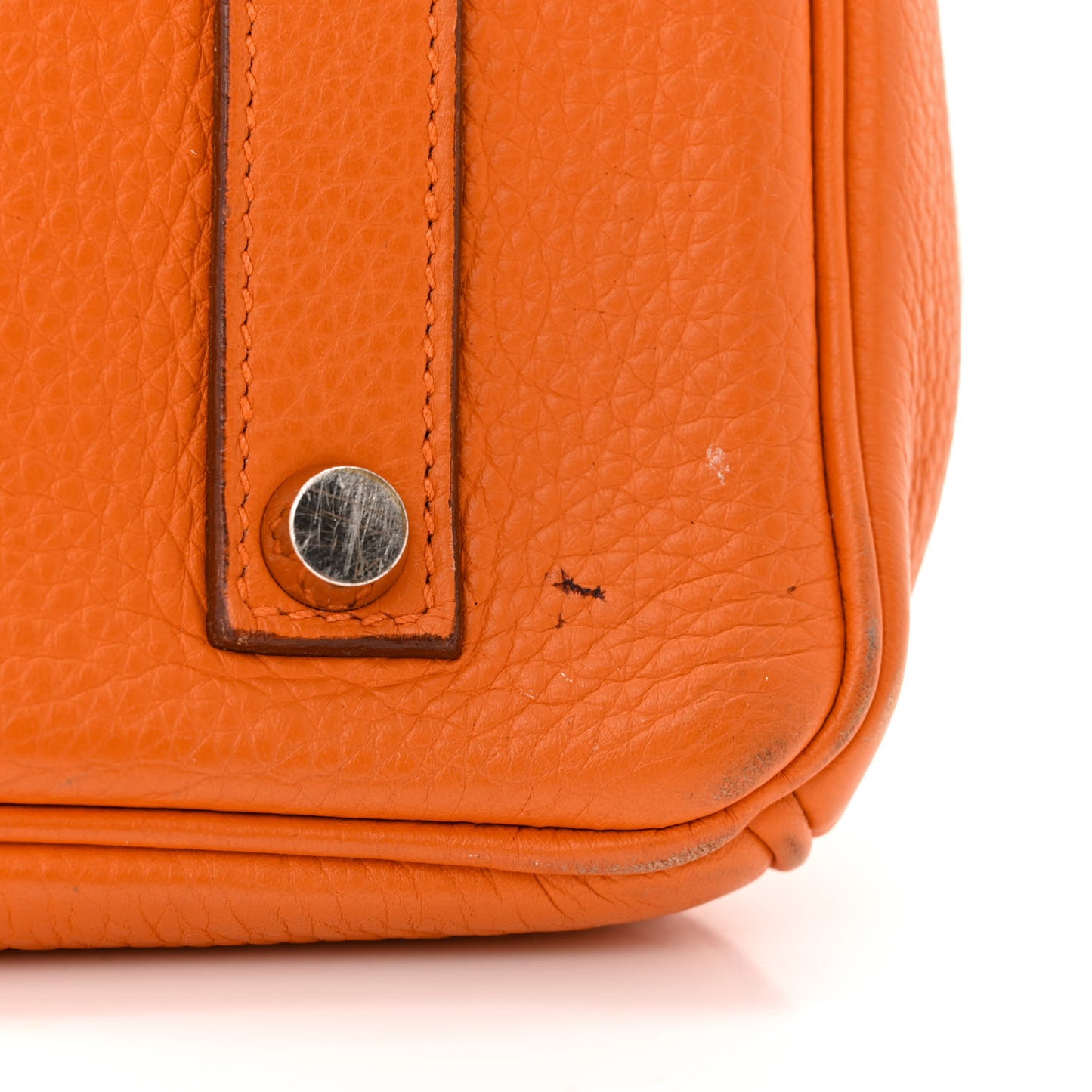 Taurillon Clemence Birkin 35 Orange