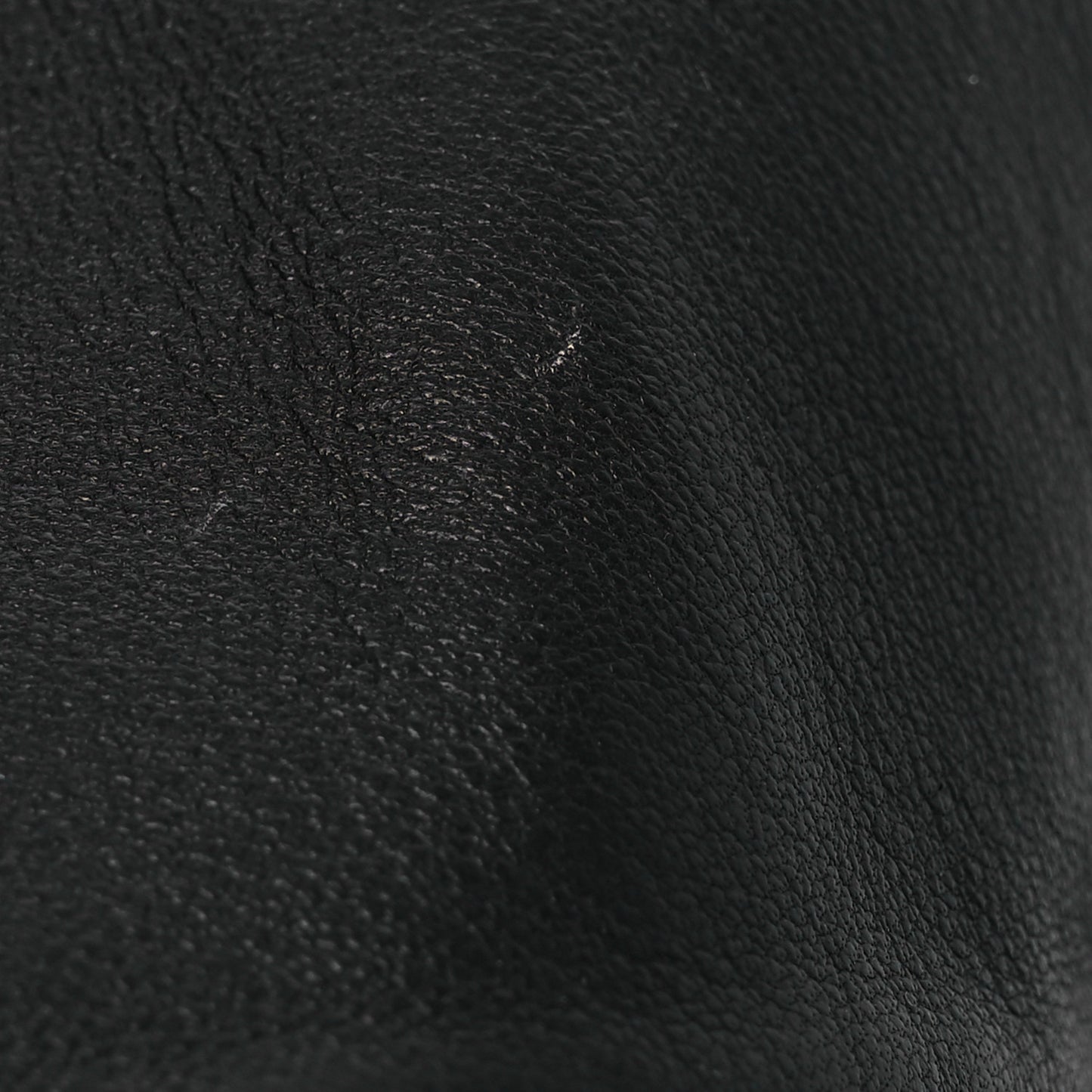 Lambskin Stitched Chain Belt Black