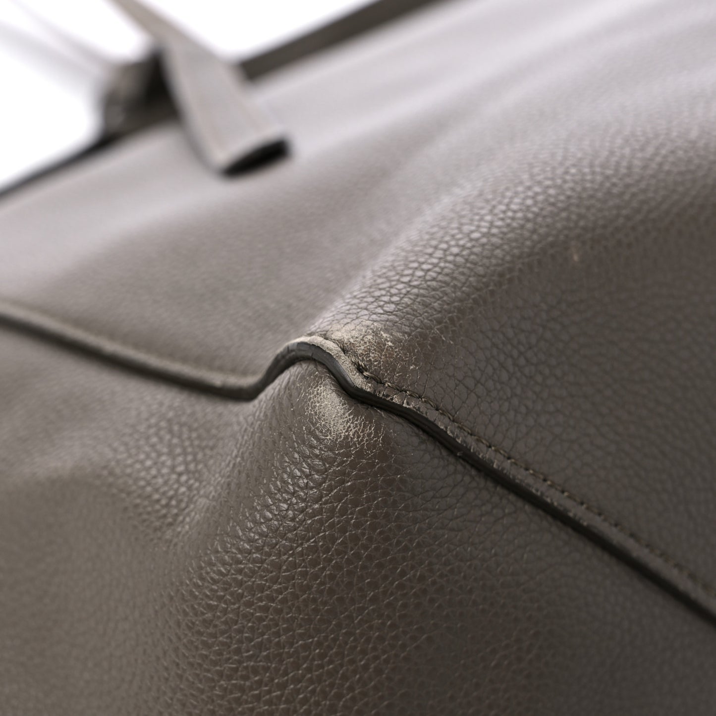 Soft Grained Calfskin Small Belt Cabas Phantom Taupe
