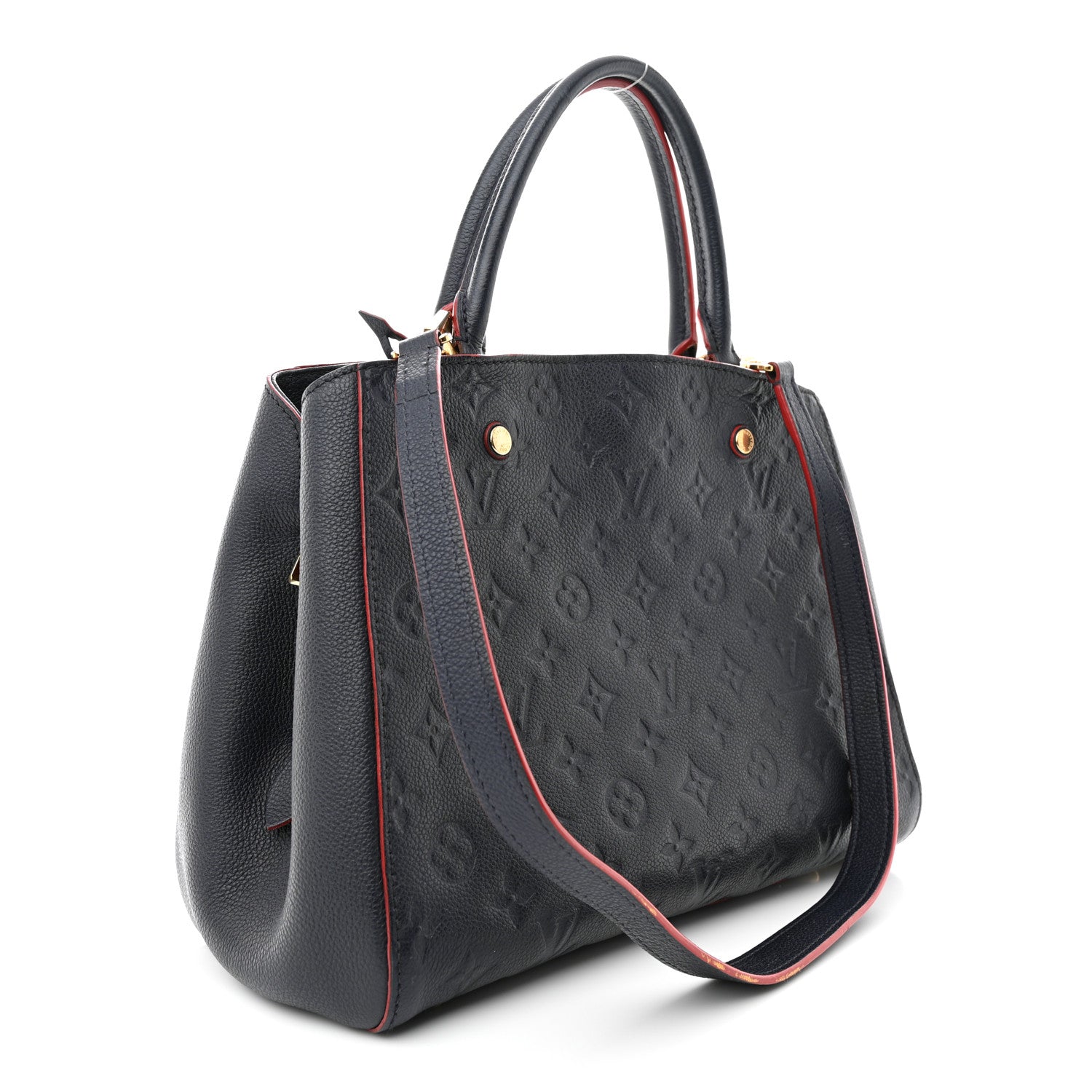 Louis Vuitton Empreinte Montaigne MM Marine Rouge 3 of 13