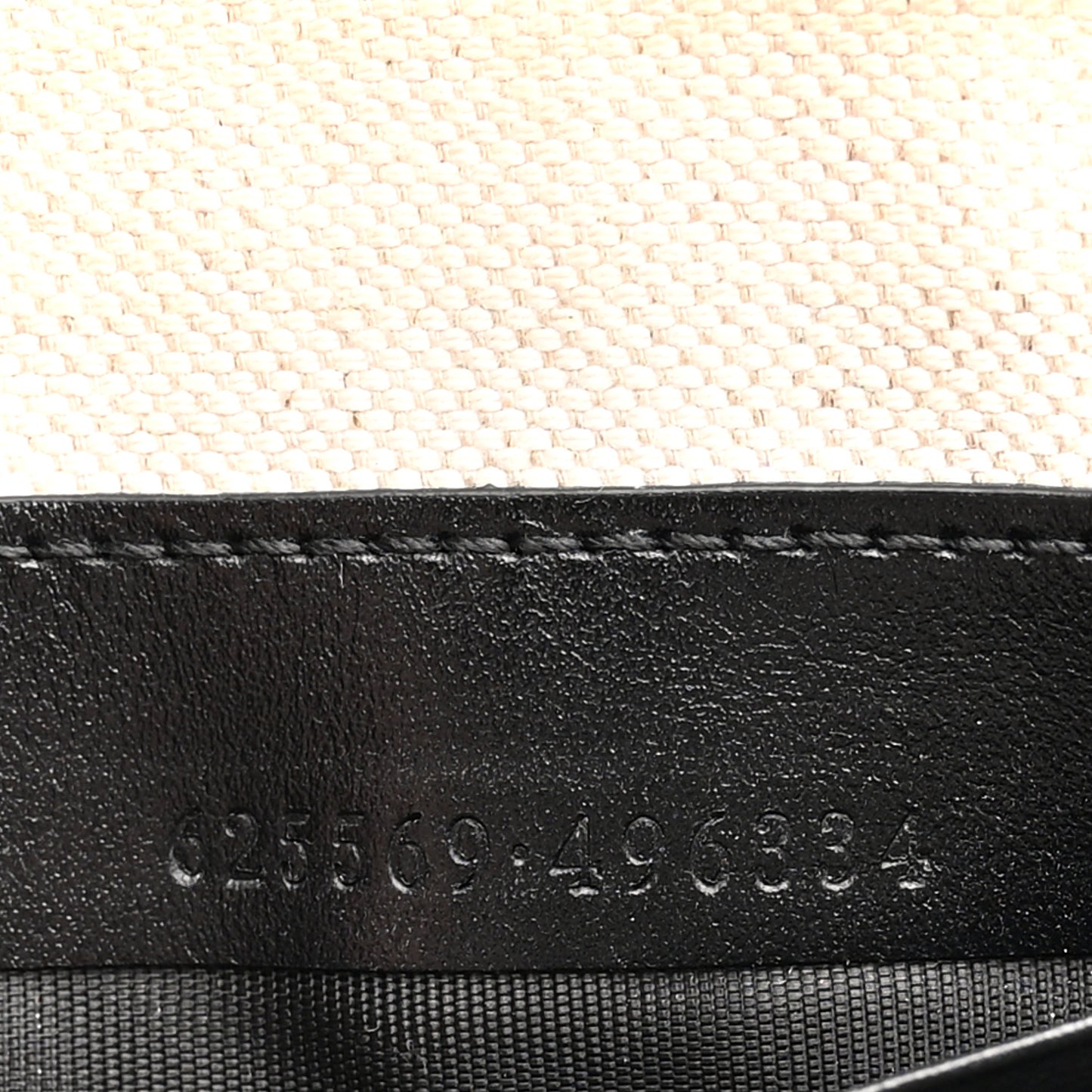 Calfskin GG Tennis Embossed Wristlet Pouch Black