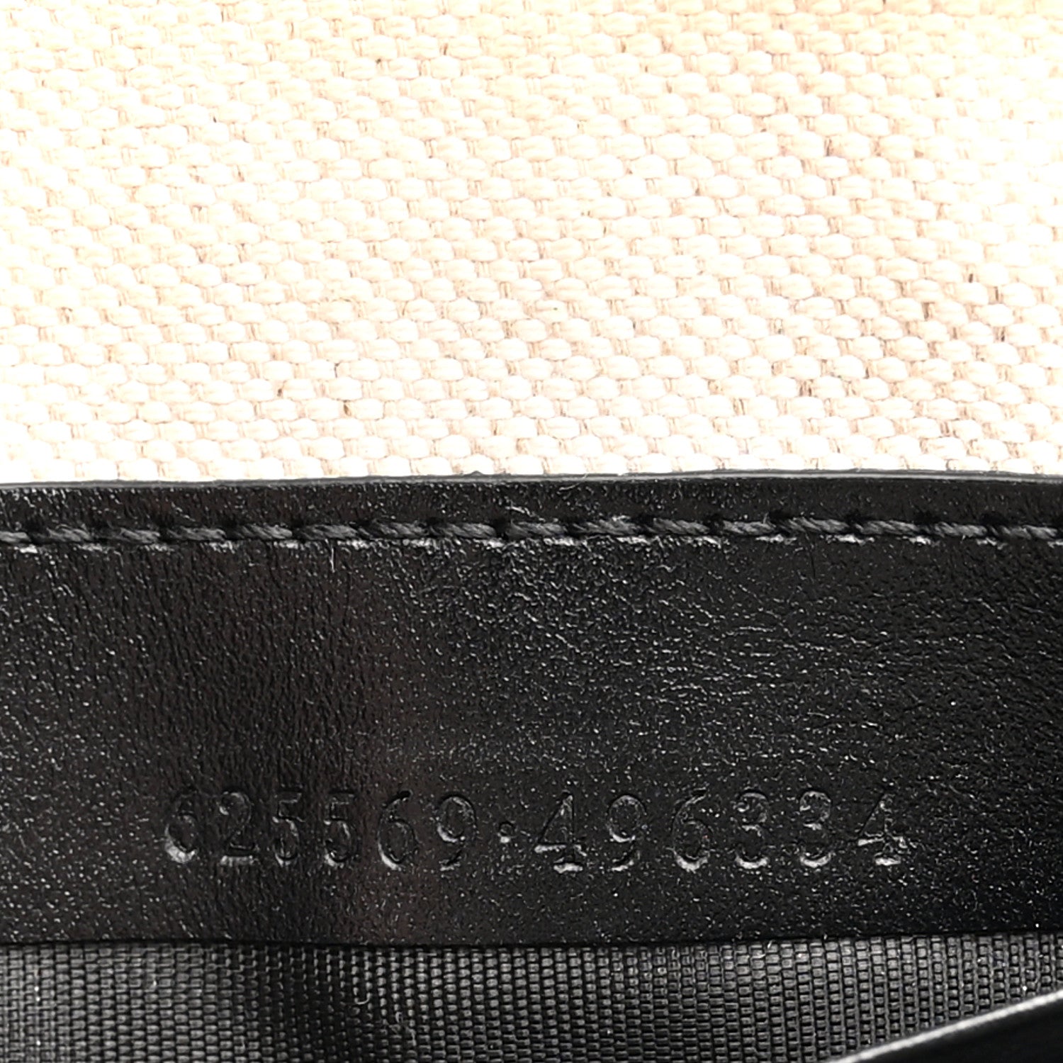 Gucci Calfskin GG Tennis Embossed Wristlet Pouch Black 7 of 9